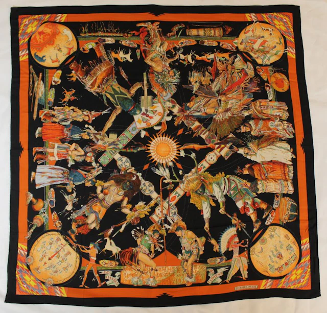 Hermes Les Danses Des Indiens Scarf Shawl