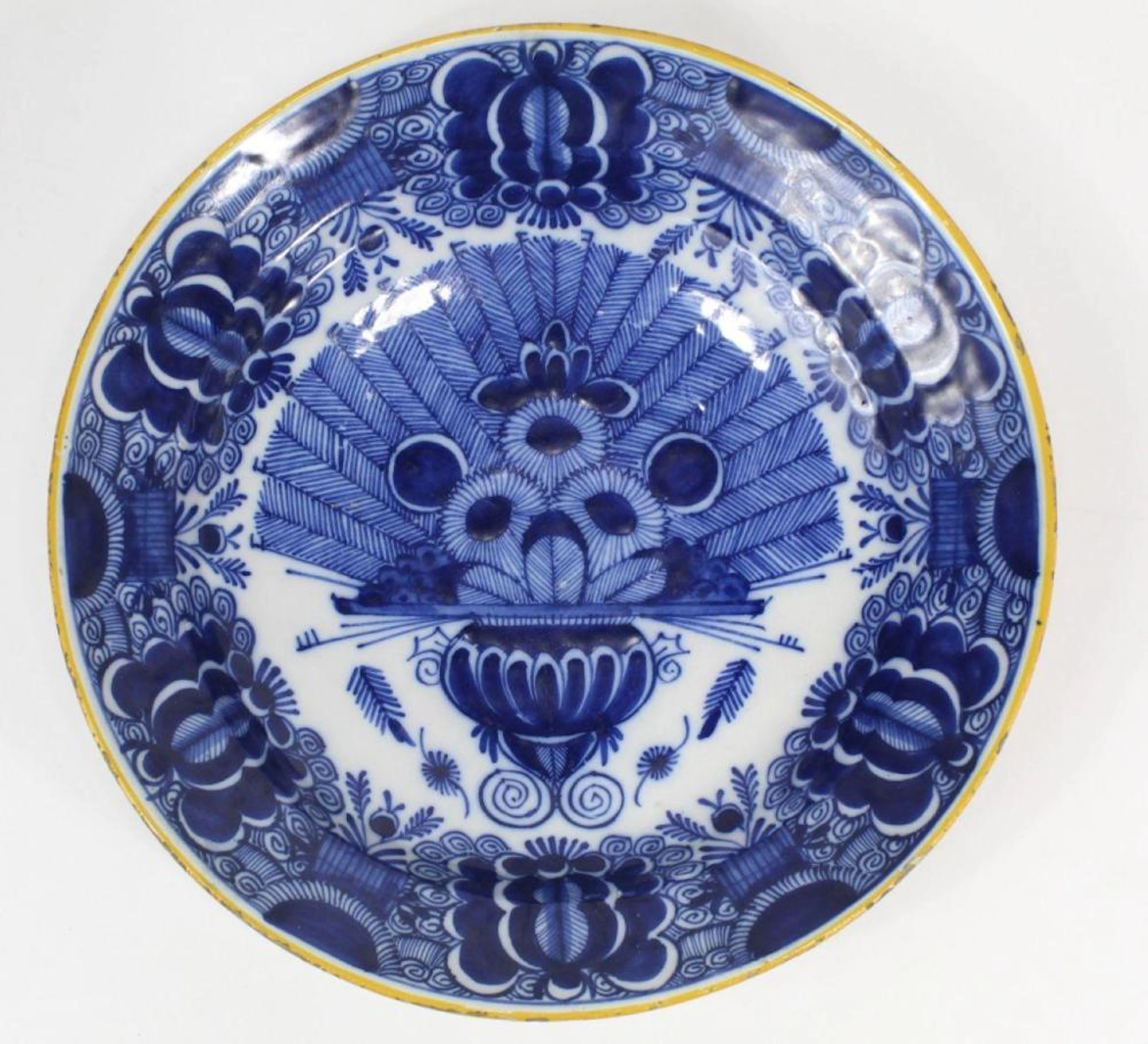 Mid 18th Century Dutch Delft Blue & White Charger