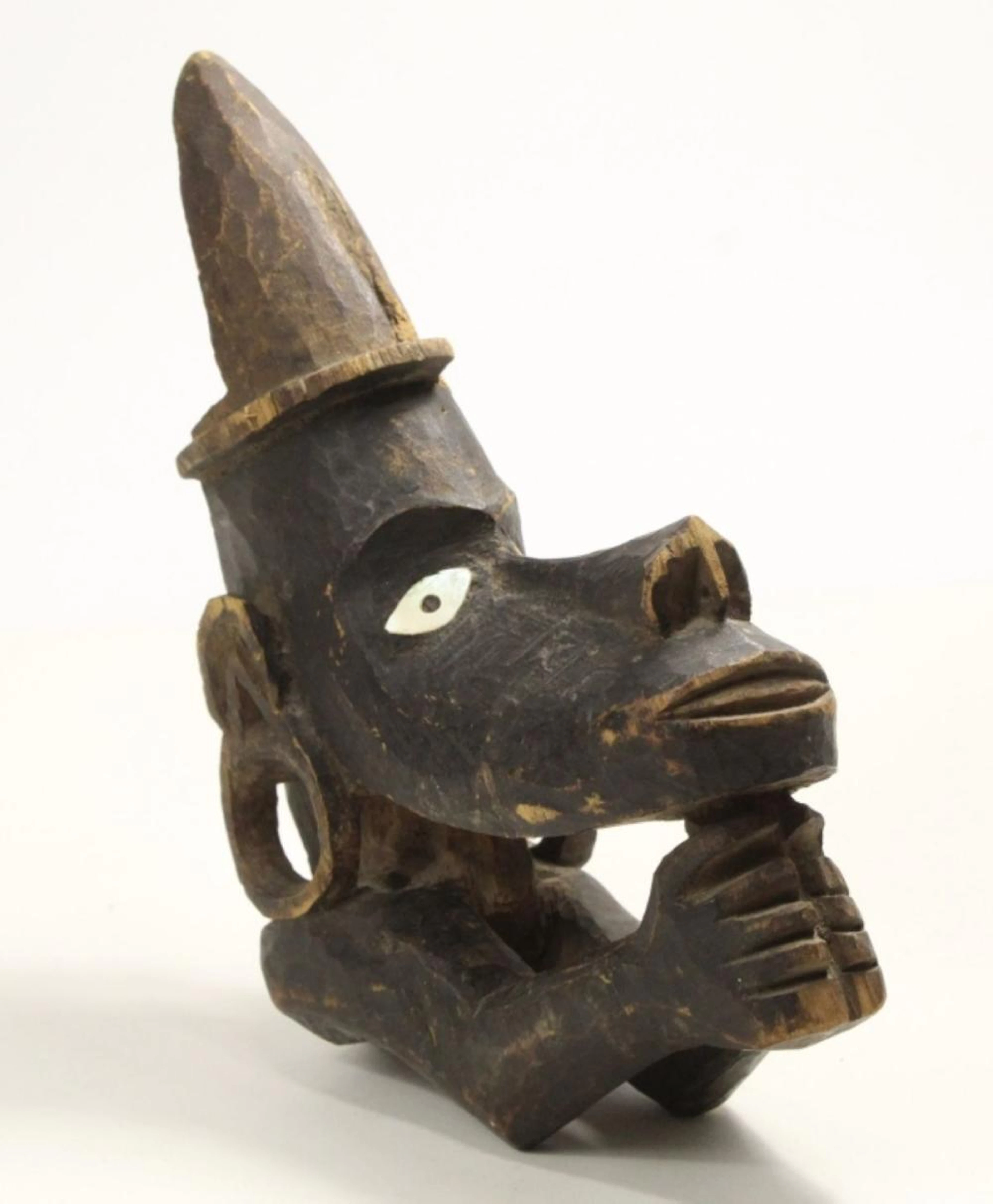 SOLOMON ISLANDS NGUZUNGUZU CANOE PROW FIGUREHEAD