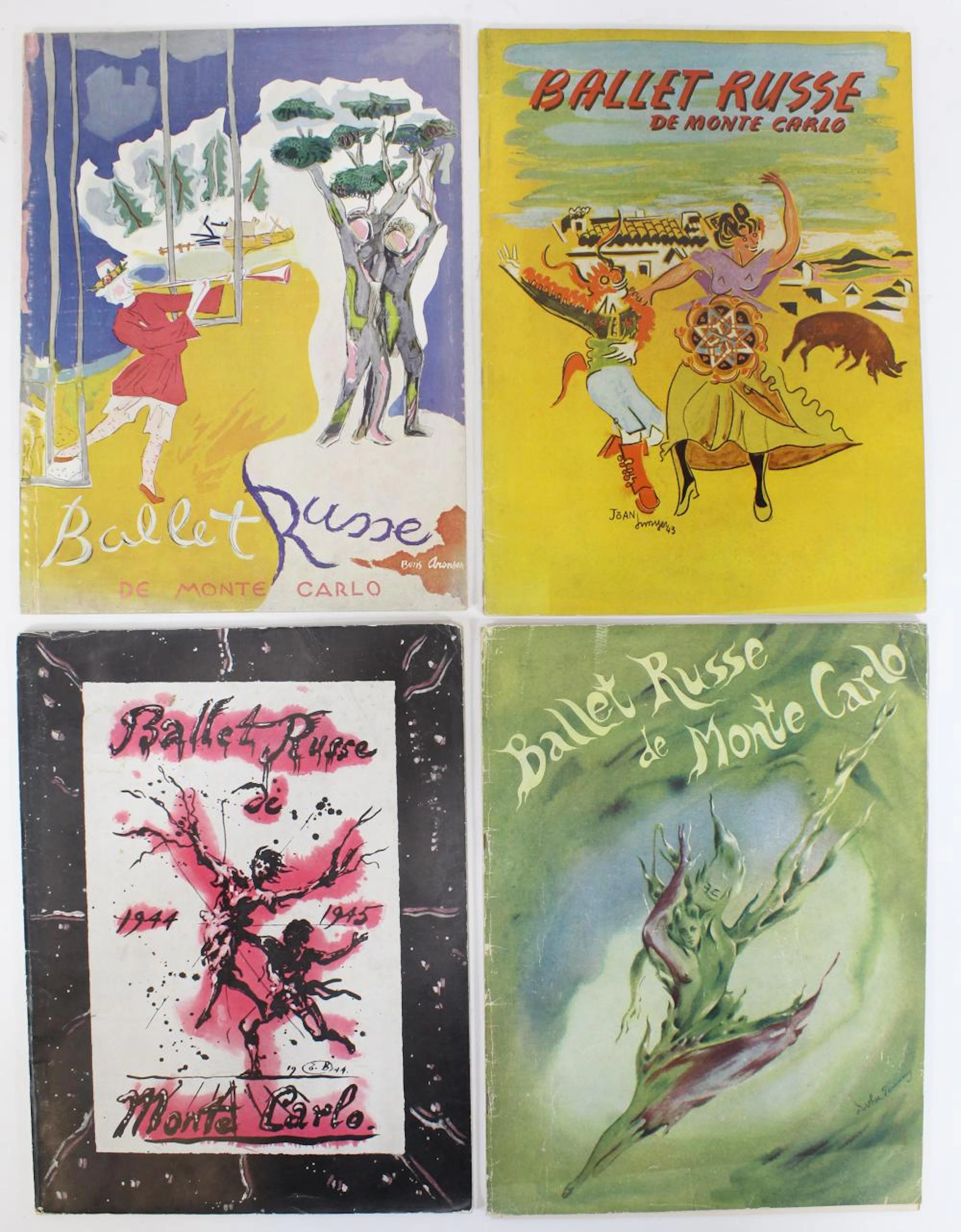 BALLET RUSSE DE MONTE CARLO PROGRAMS 1942-1946