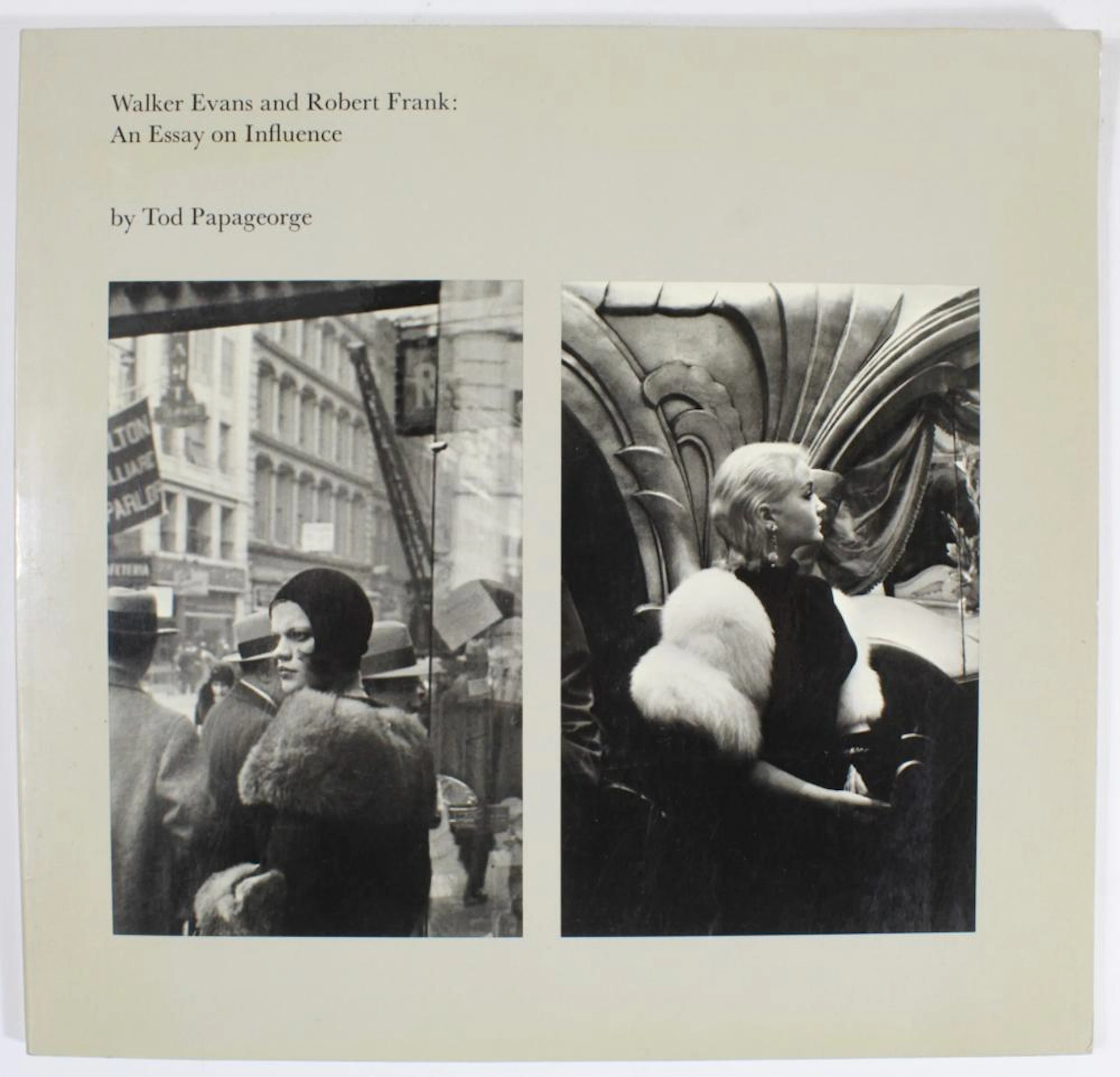 Walker Evans & Robert Frank Art Photography Book
