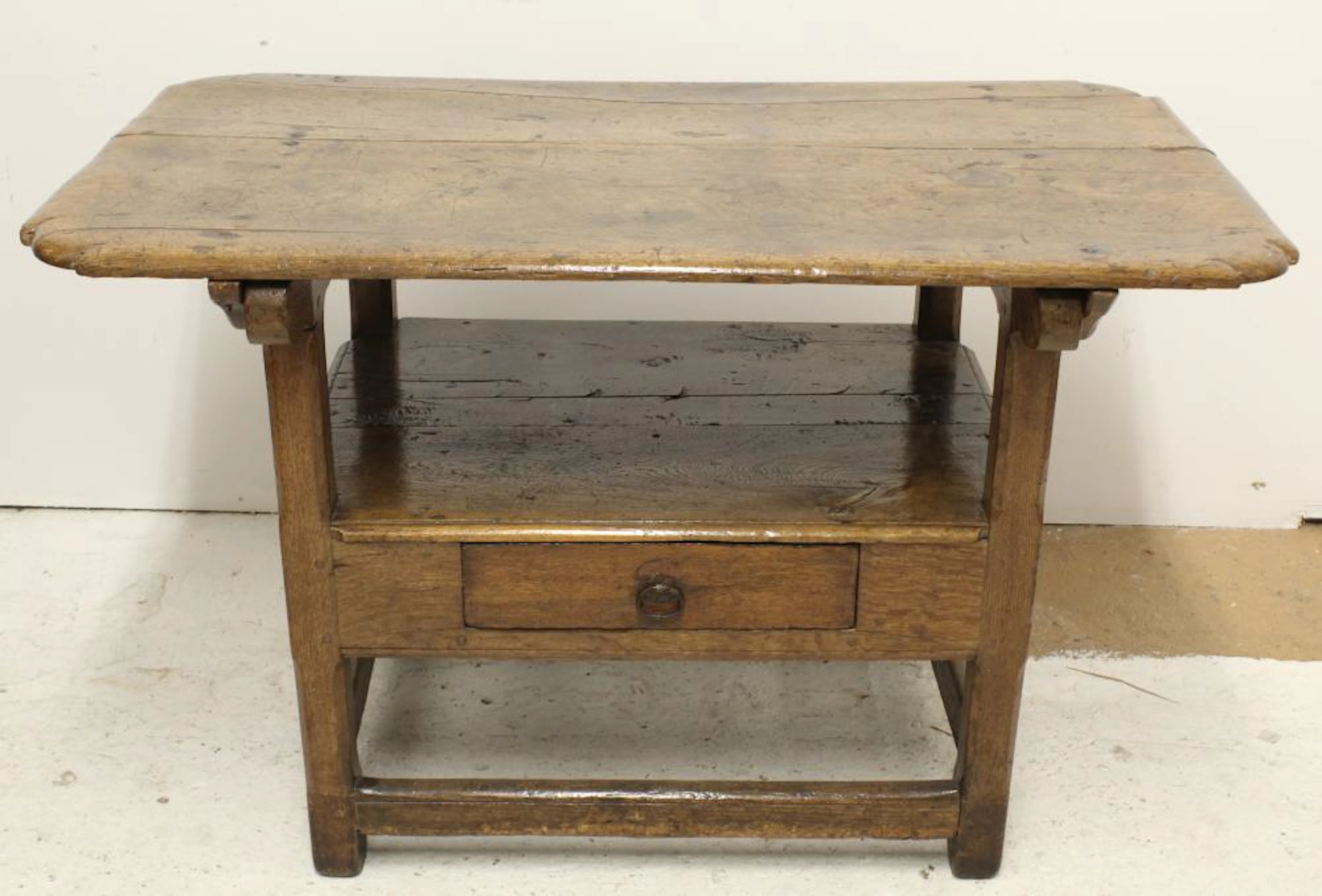 ANTIQUE ENGLISH FLIP TOP TABLE / BENCH