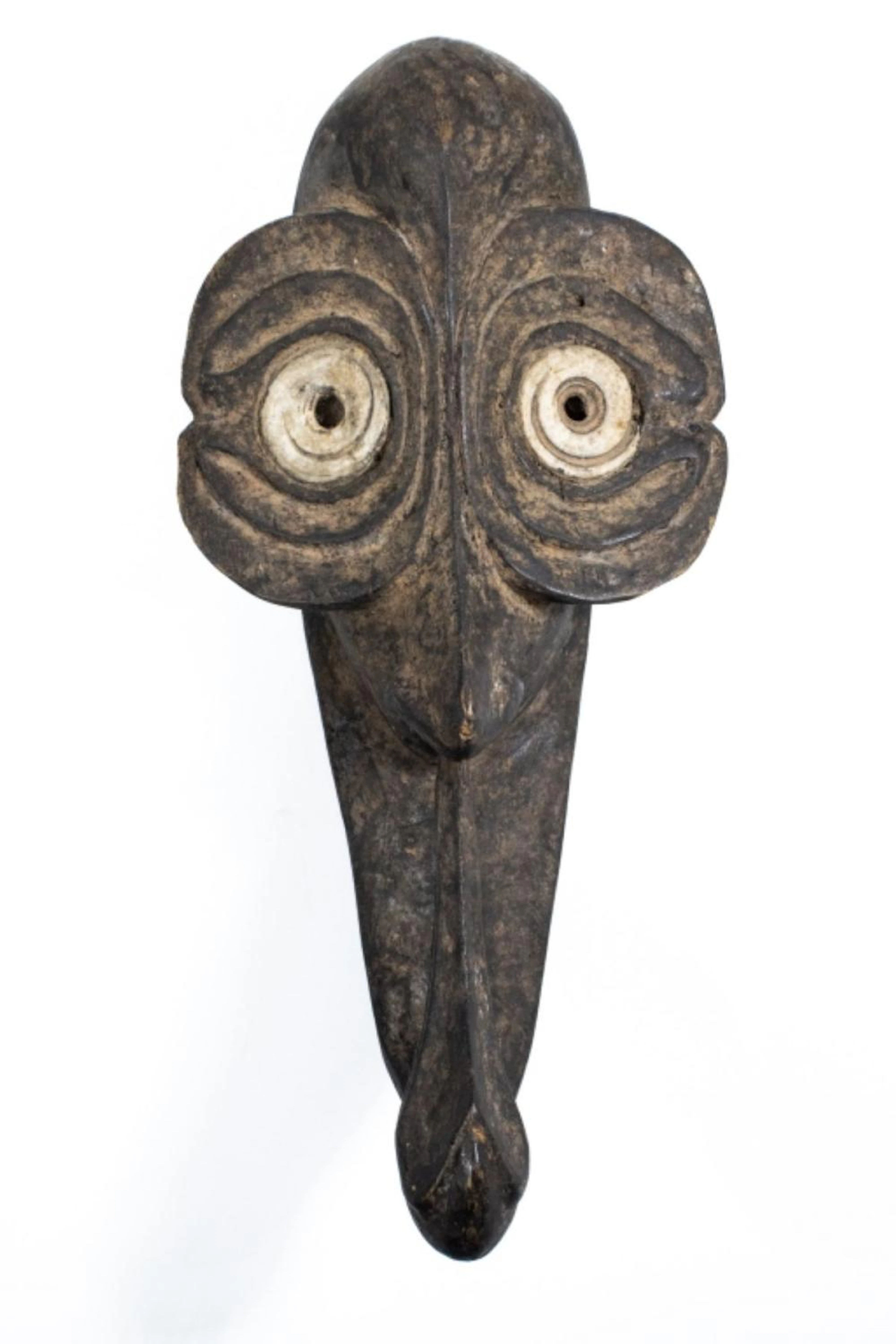 EW GUINEA KANDIGAI VILLAGE BLACK ANCESTOR MASK