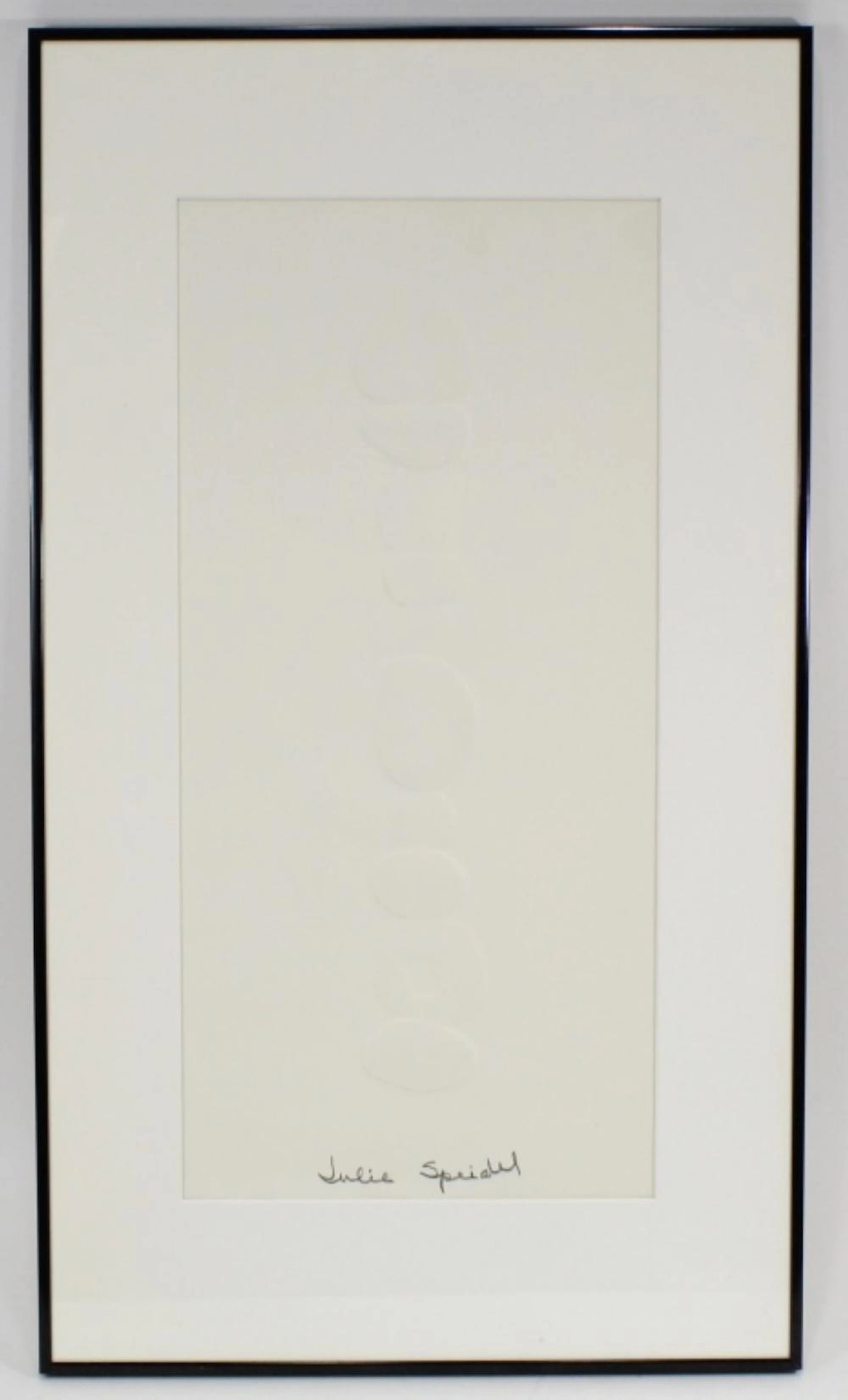 JULIE SPEIDEL (WA) INKLESS INTAGLIO PRINT ON PAPER