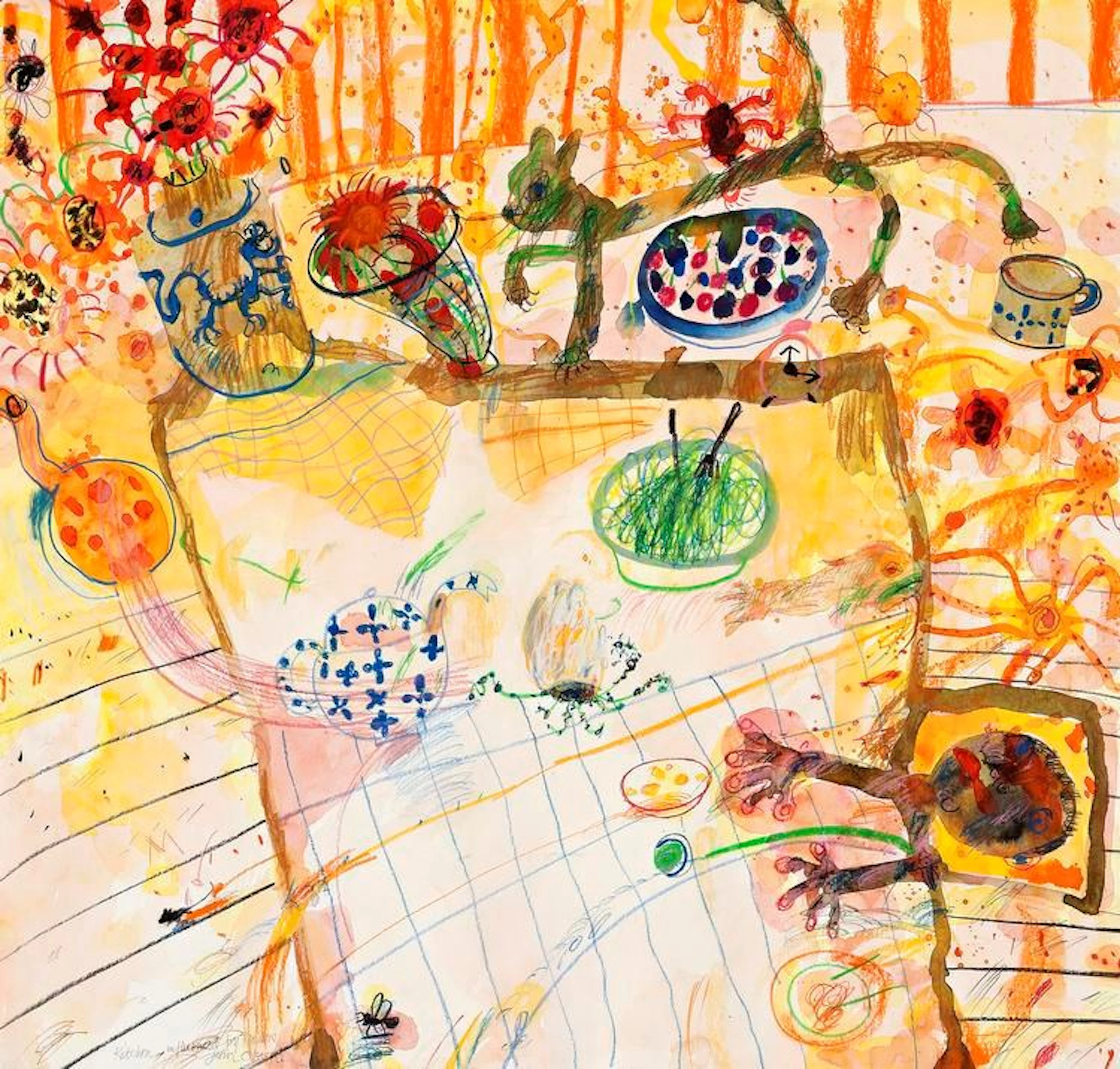 JOHN OLSEN - born 1928 - KITCHEN