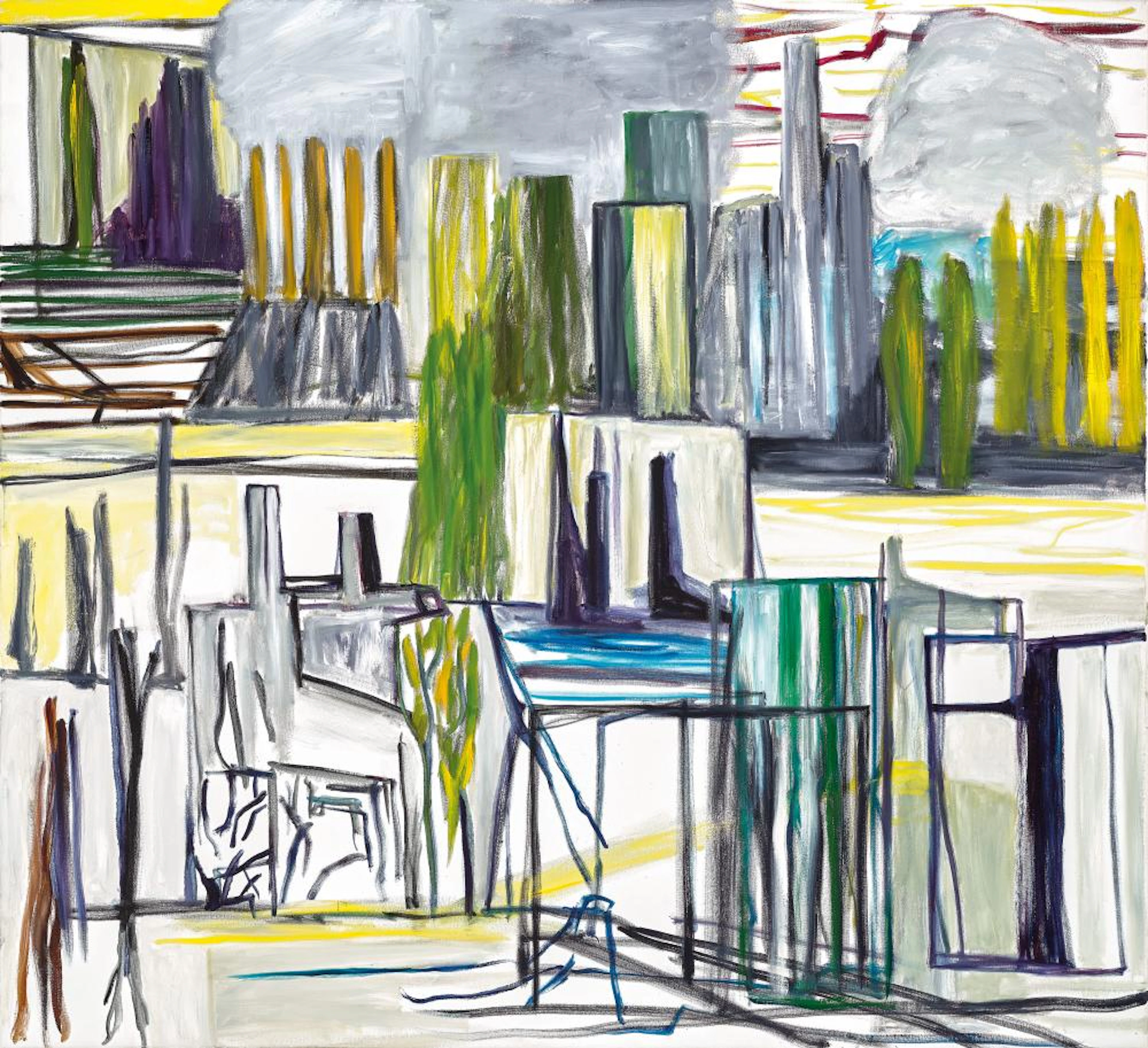 KEN WHISSON, CITYSCAPE/DEEP DREAM, 1994