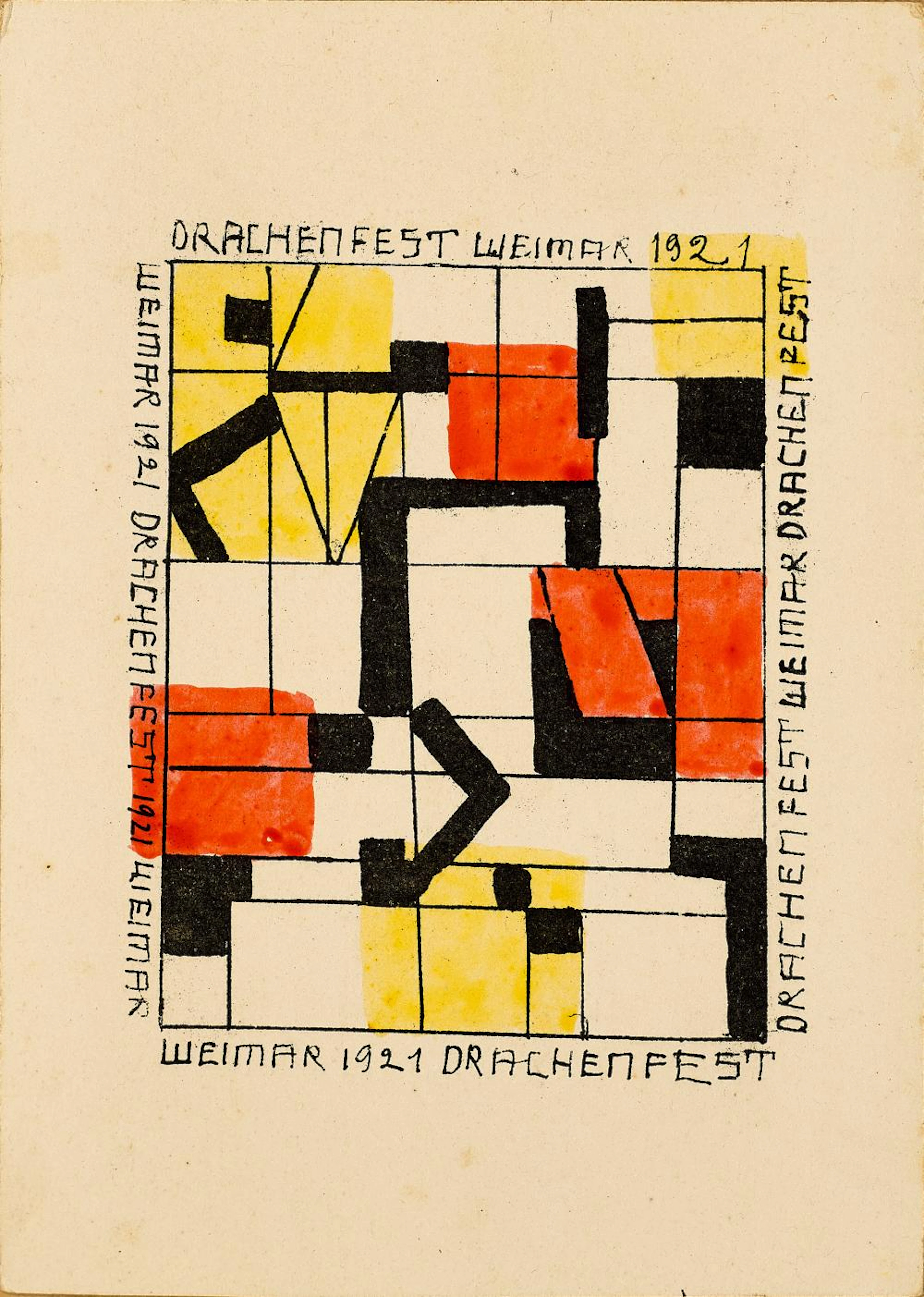 LOTHAR SCHREYER, DRACHENFEST WEIMAR, 1921