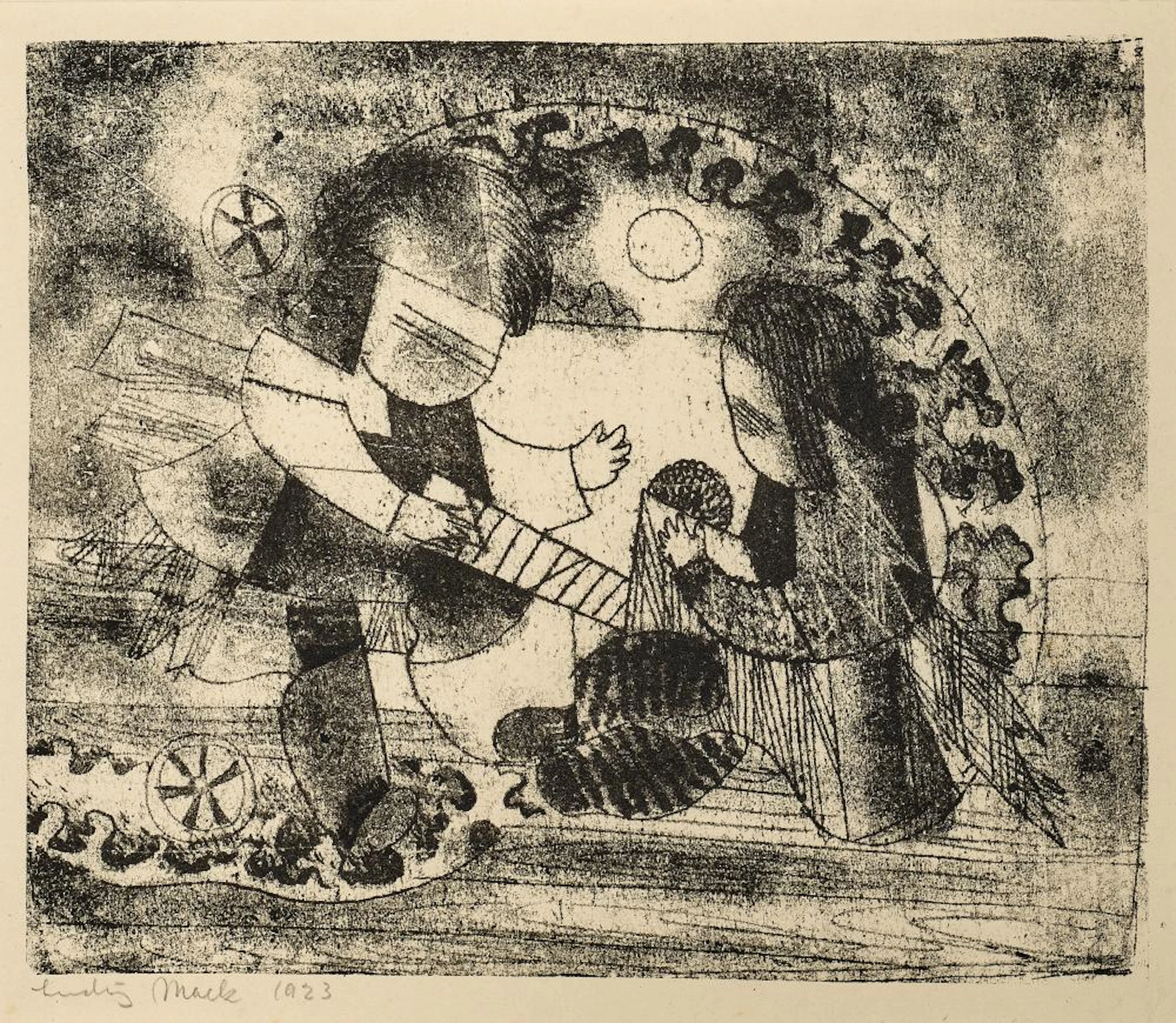 LUDWIG HIRSCHFELD-MACK, SPIELENDE KINDER (CHILDREN PLAYING), 1923