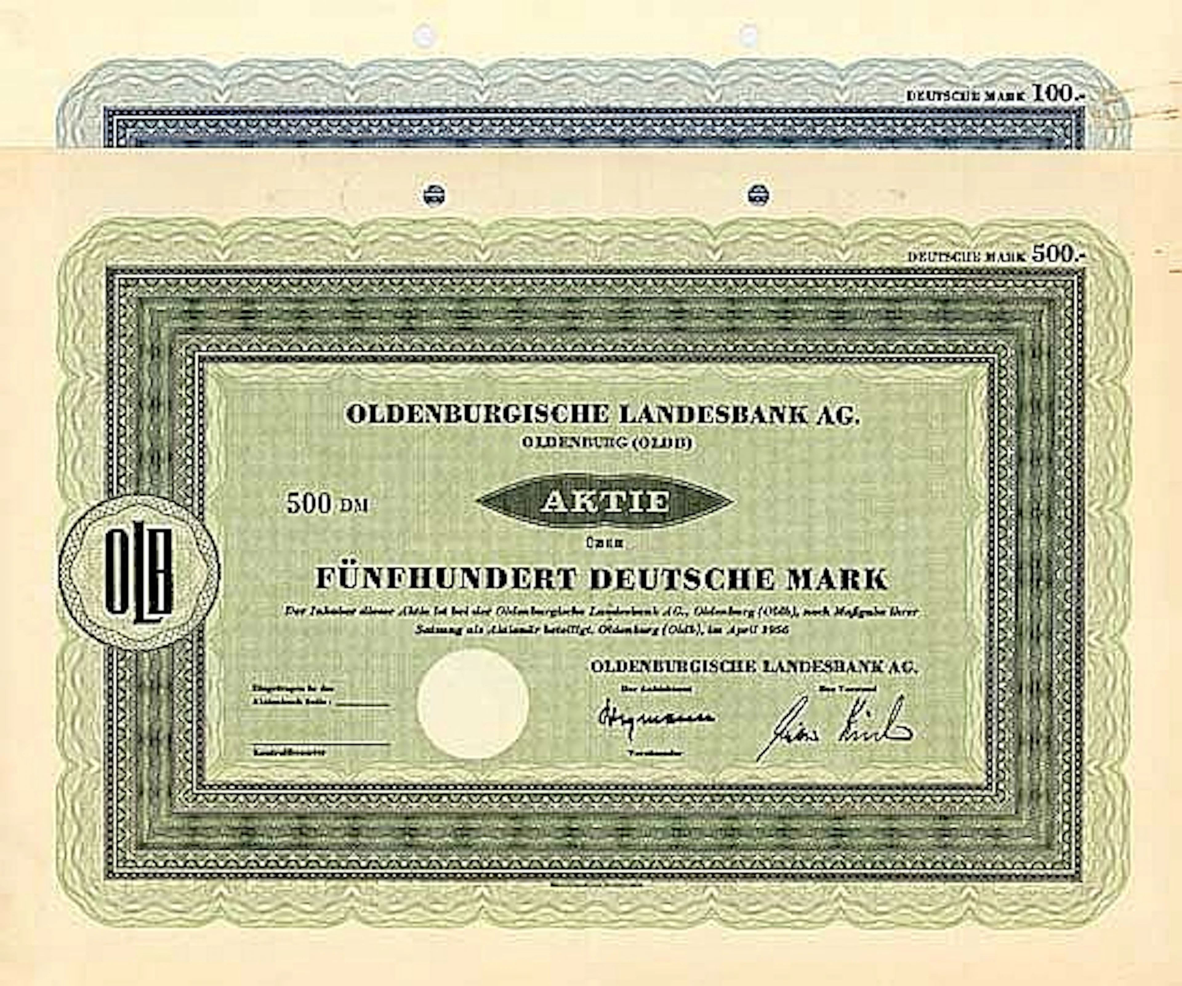 Oldenburgische Landesbank AG (2 Stücke)