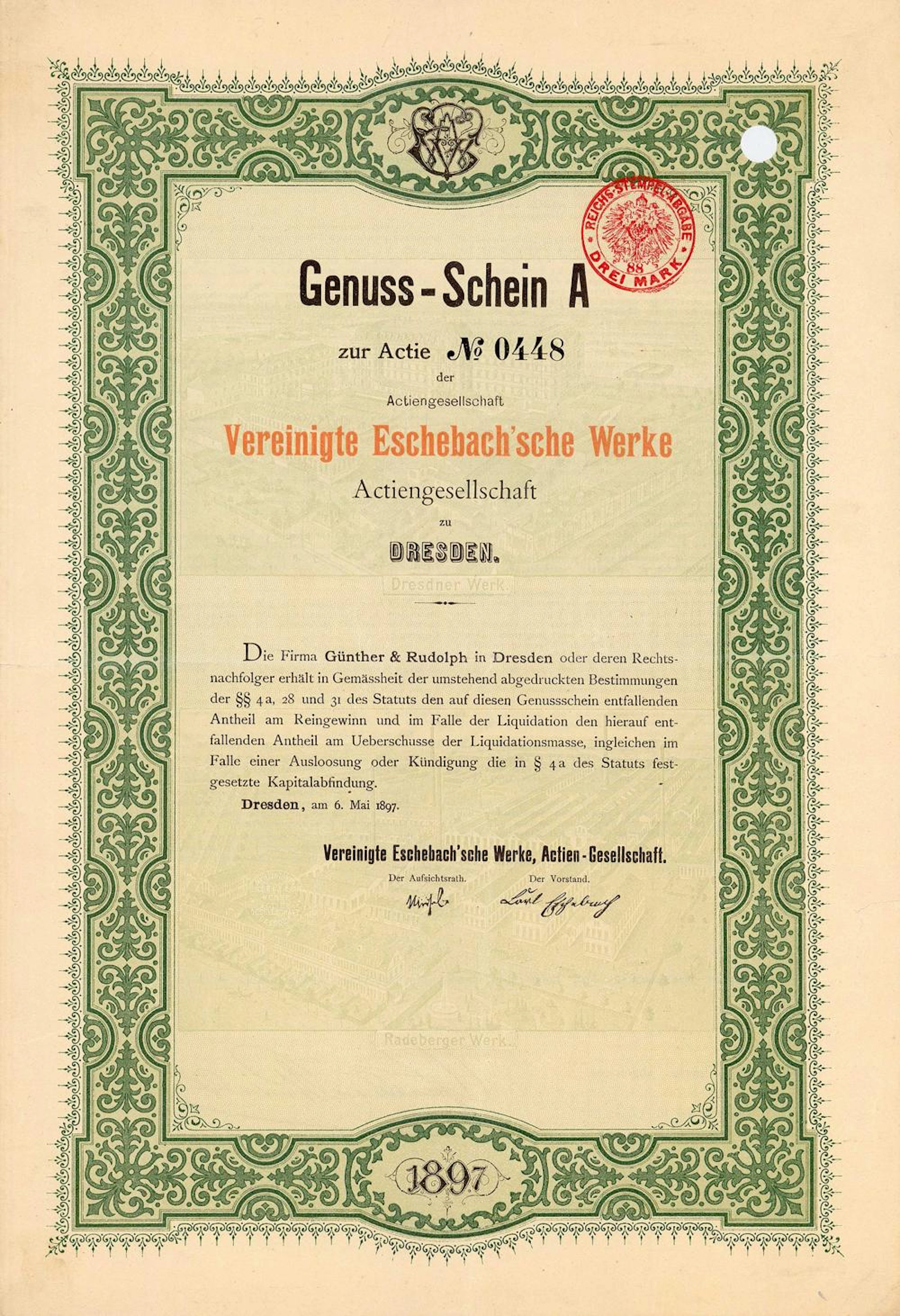 Vereinigte Eschebach?sche Werke AG