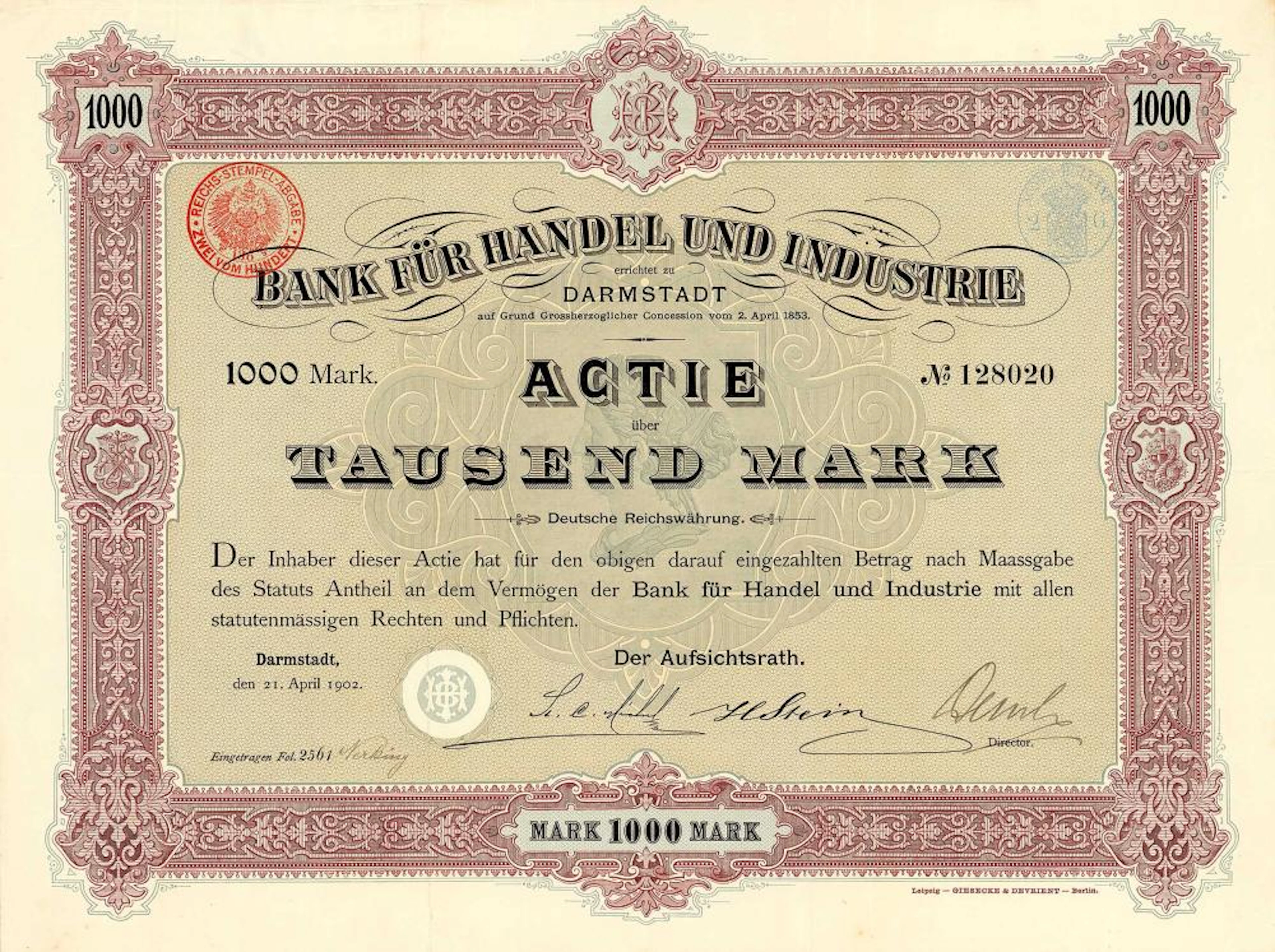 Bank für Handel und Industrie