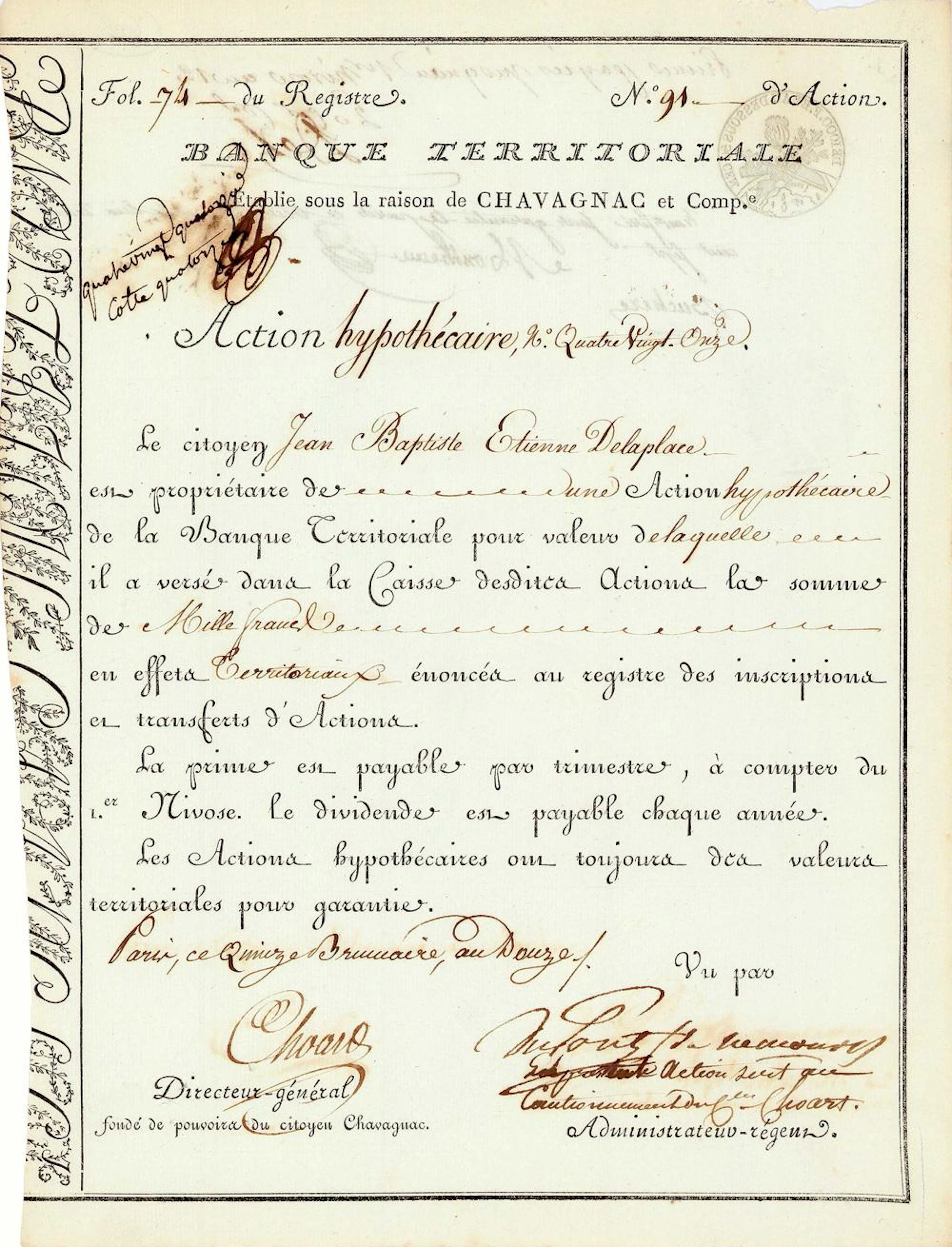 Banque Territoriale, Paris
