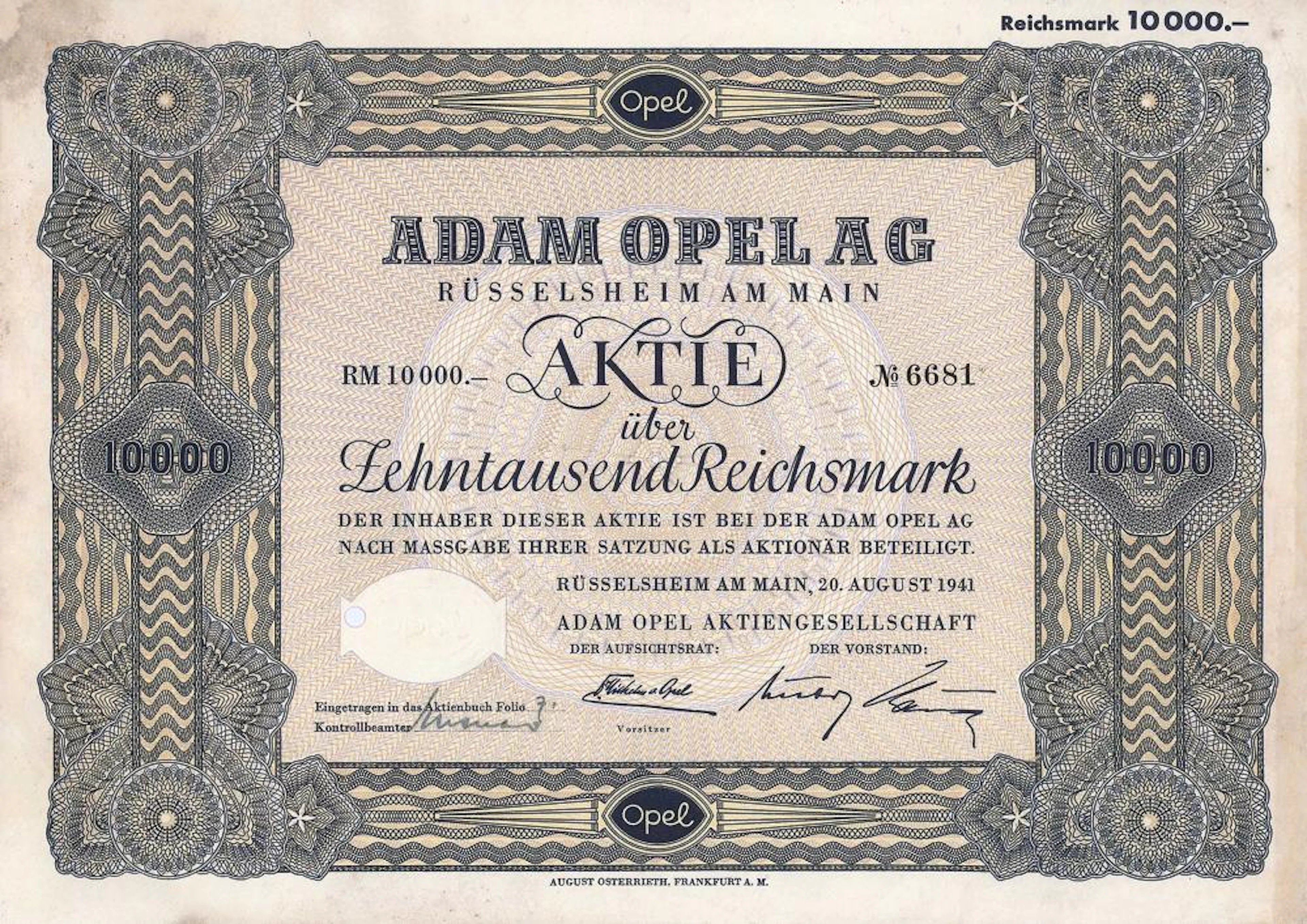 Adam Opel AG, Rüsselsheim