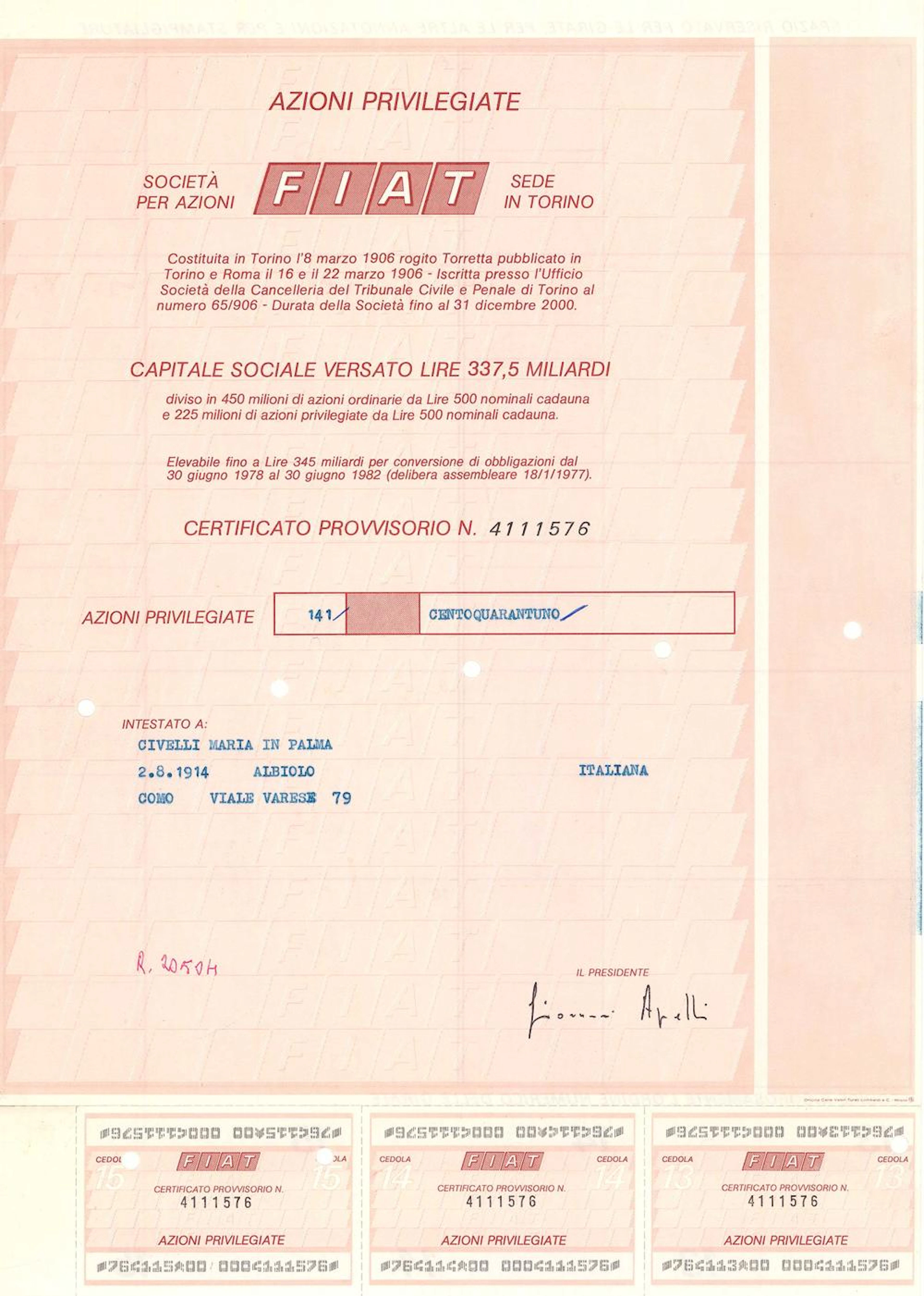 FIAT S.p.A.