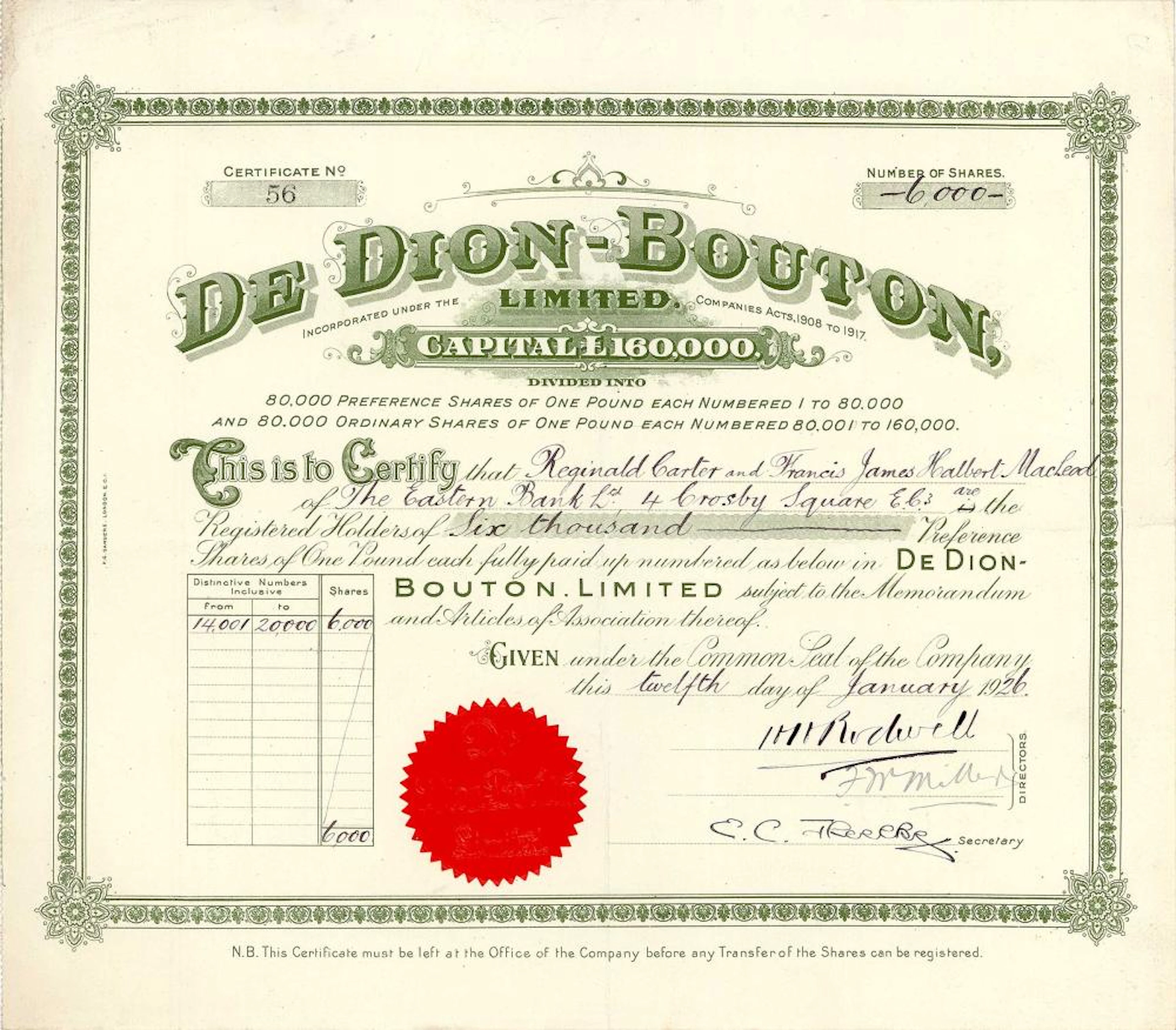 De Dion-Bouton, Ltd.