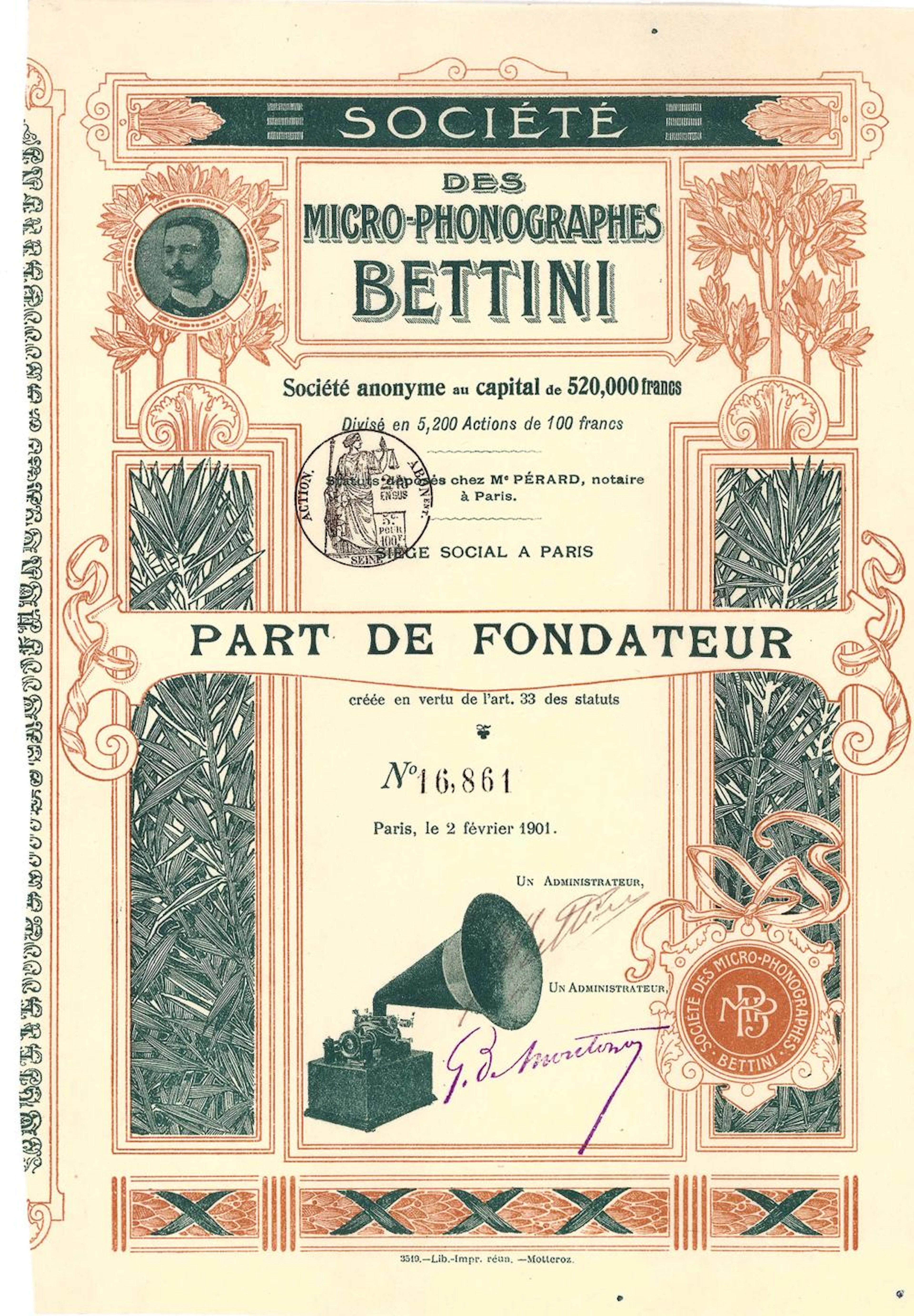 Soc. des Micro-Phonograph Bettini