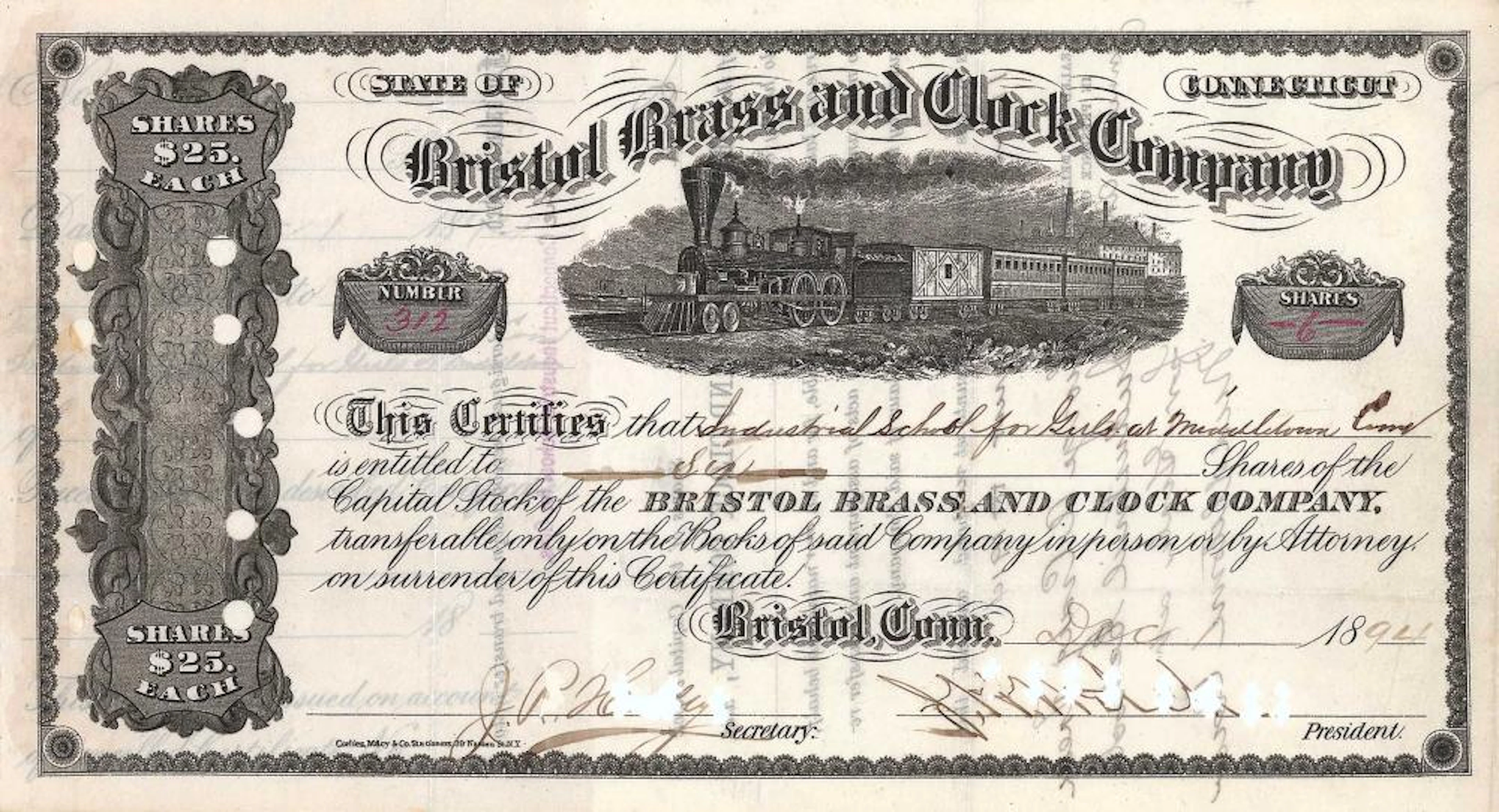 Bristol Brass & Clock Co., Bristol, Conn.