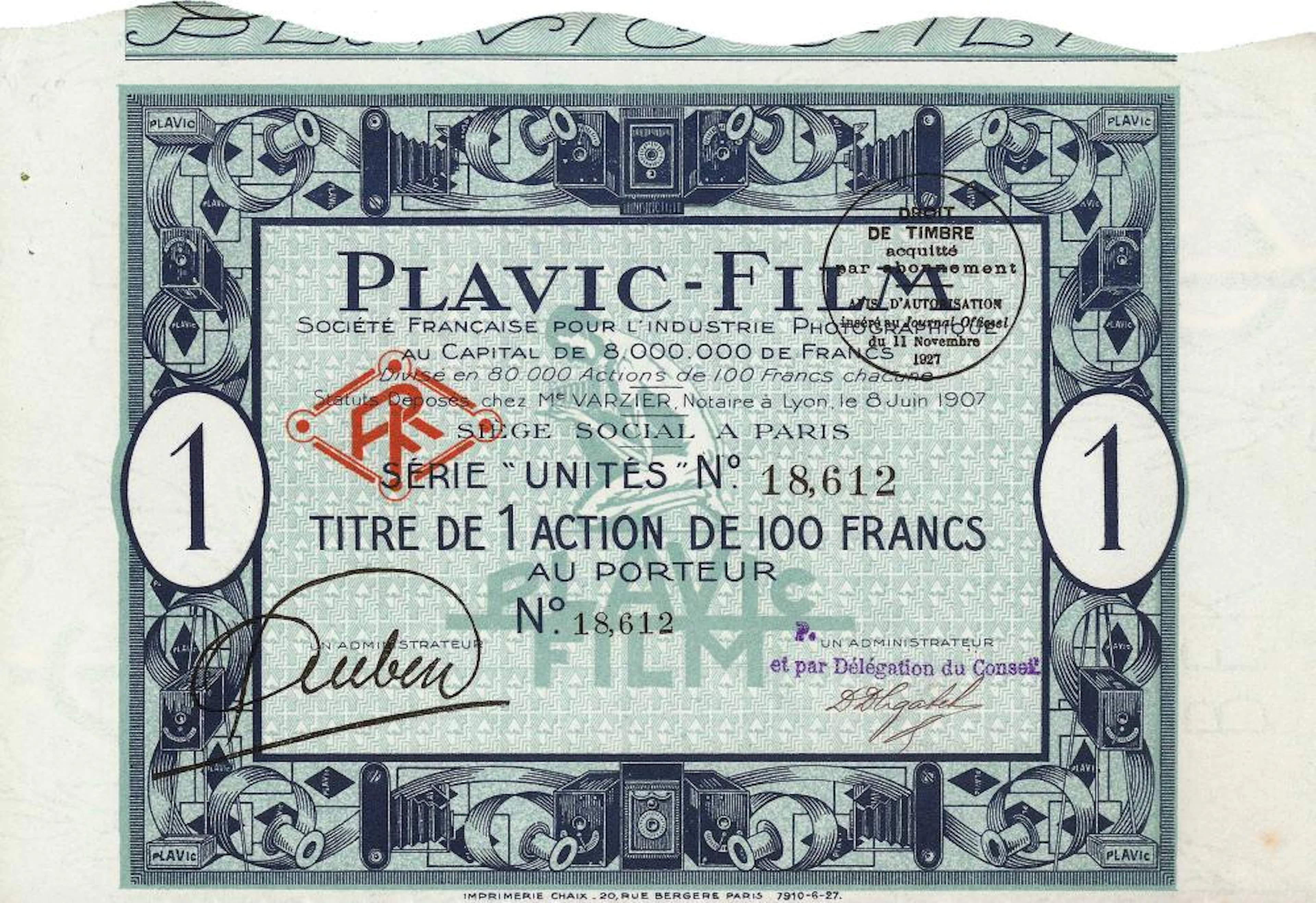 Plavic-Film Soc. Francaise pour l?Industrie Photographique