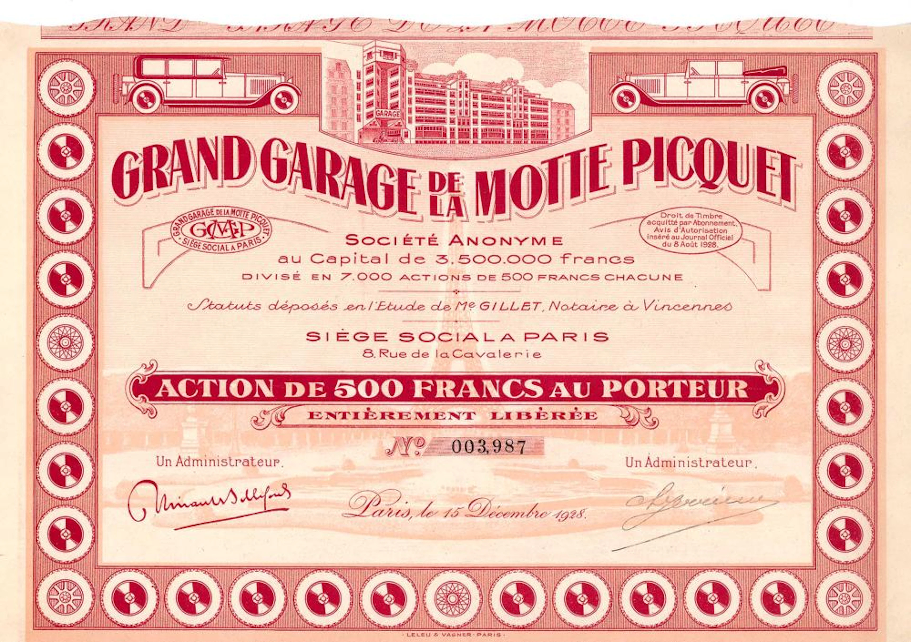 Grand Garage de la Motte Picquet S.A.