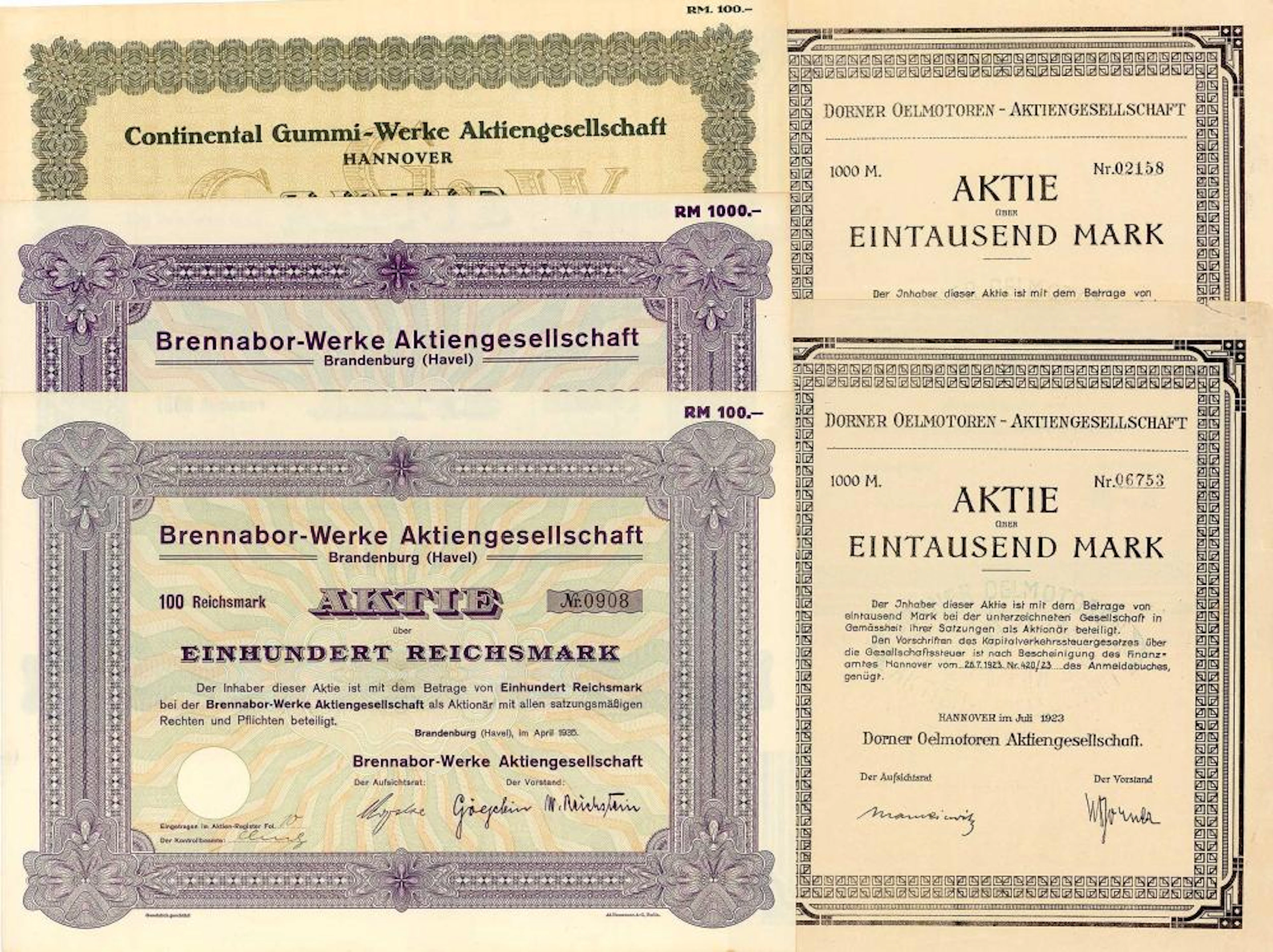 Konvolut - Automobile Deutschland (5 Stücke)