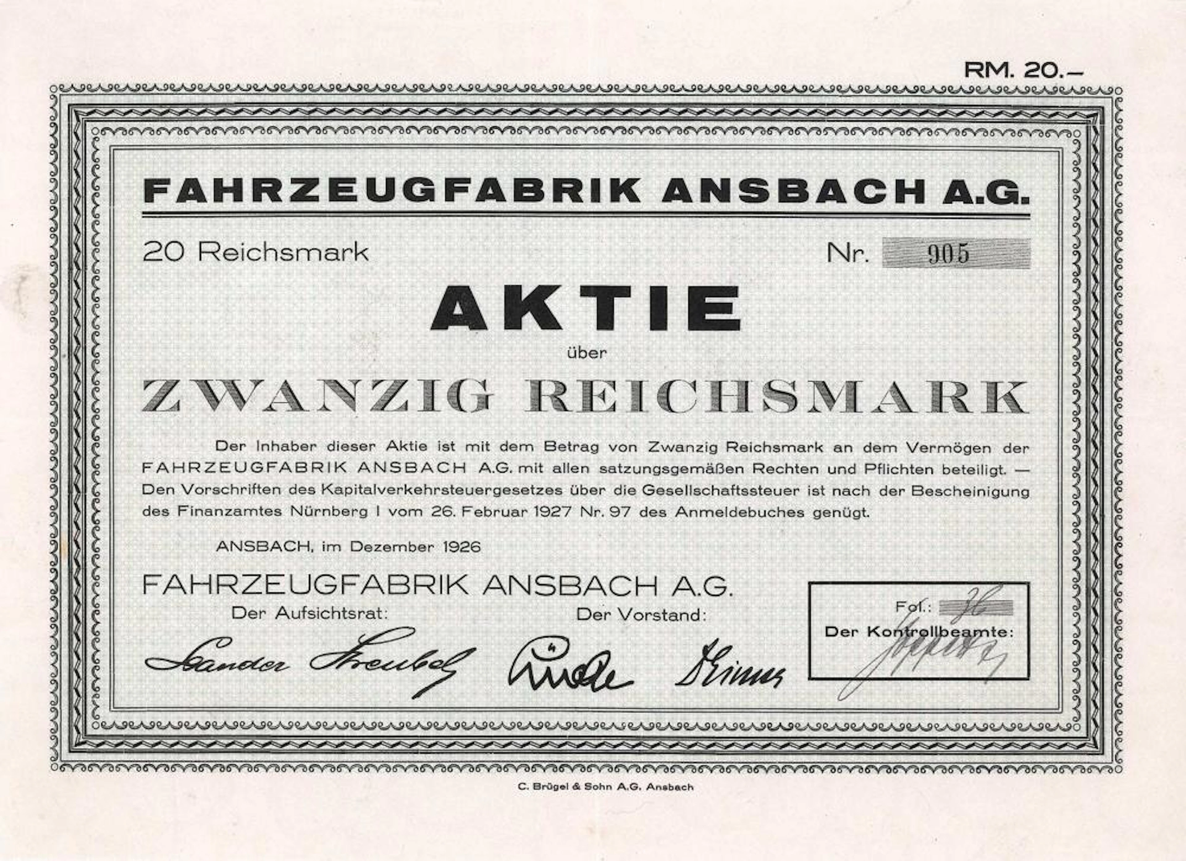 Fahrzeugfabrik Ansbach AG