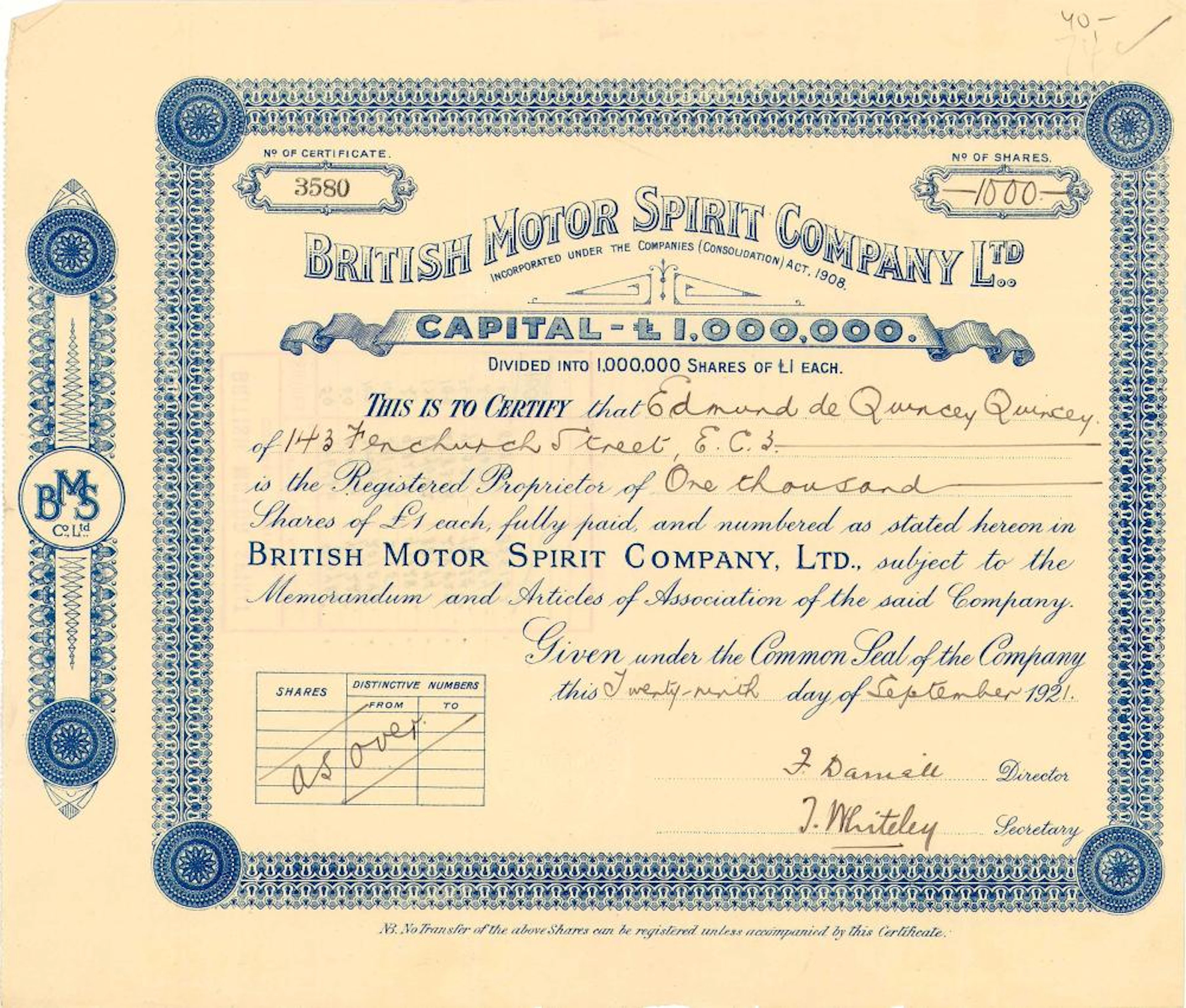 British Motor Spirit Company Ltd.
