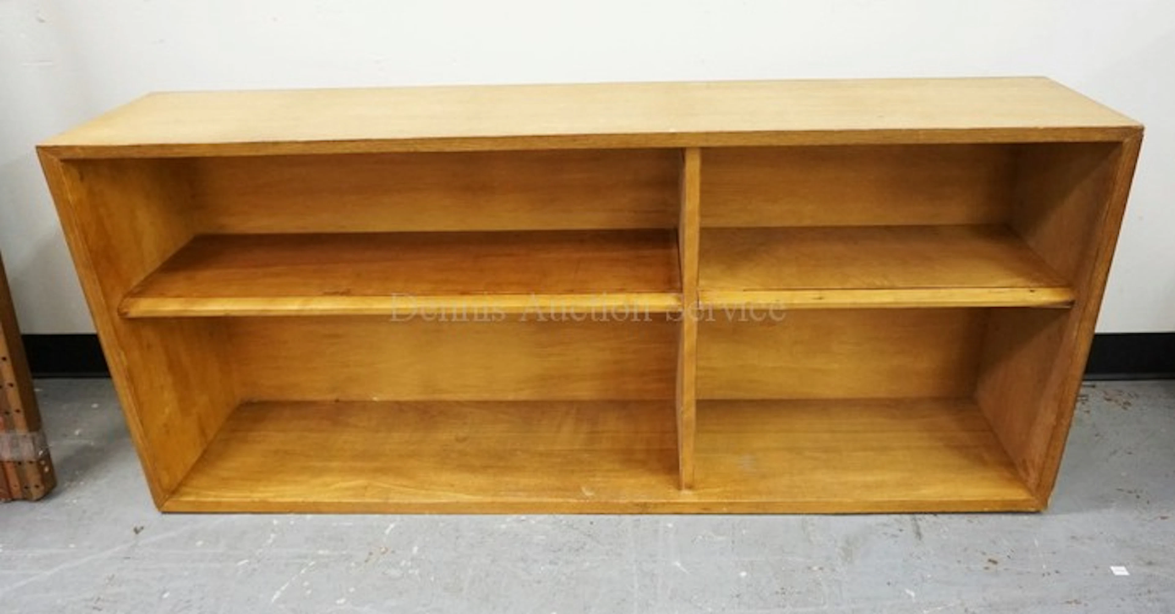 HERMAN MILLER MID CENTURY MODERN BOOKCASE MEASURING 56 1/4 X 24 1/4 INCHES.