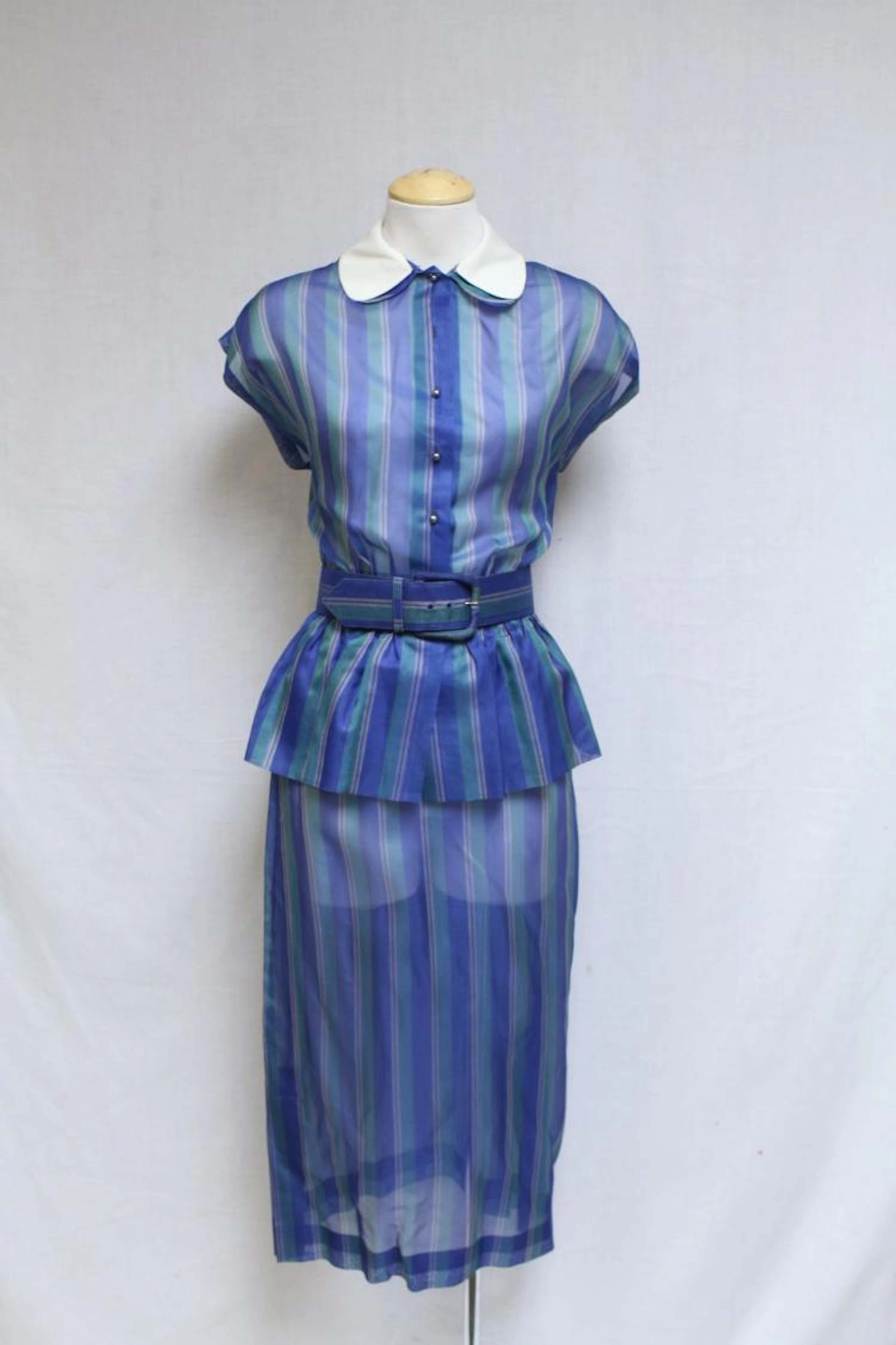 1980's Striped Bonnie Cashin Skirt & Top