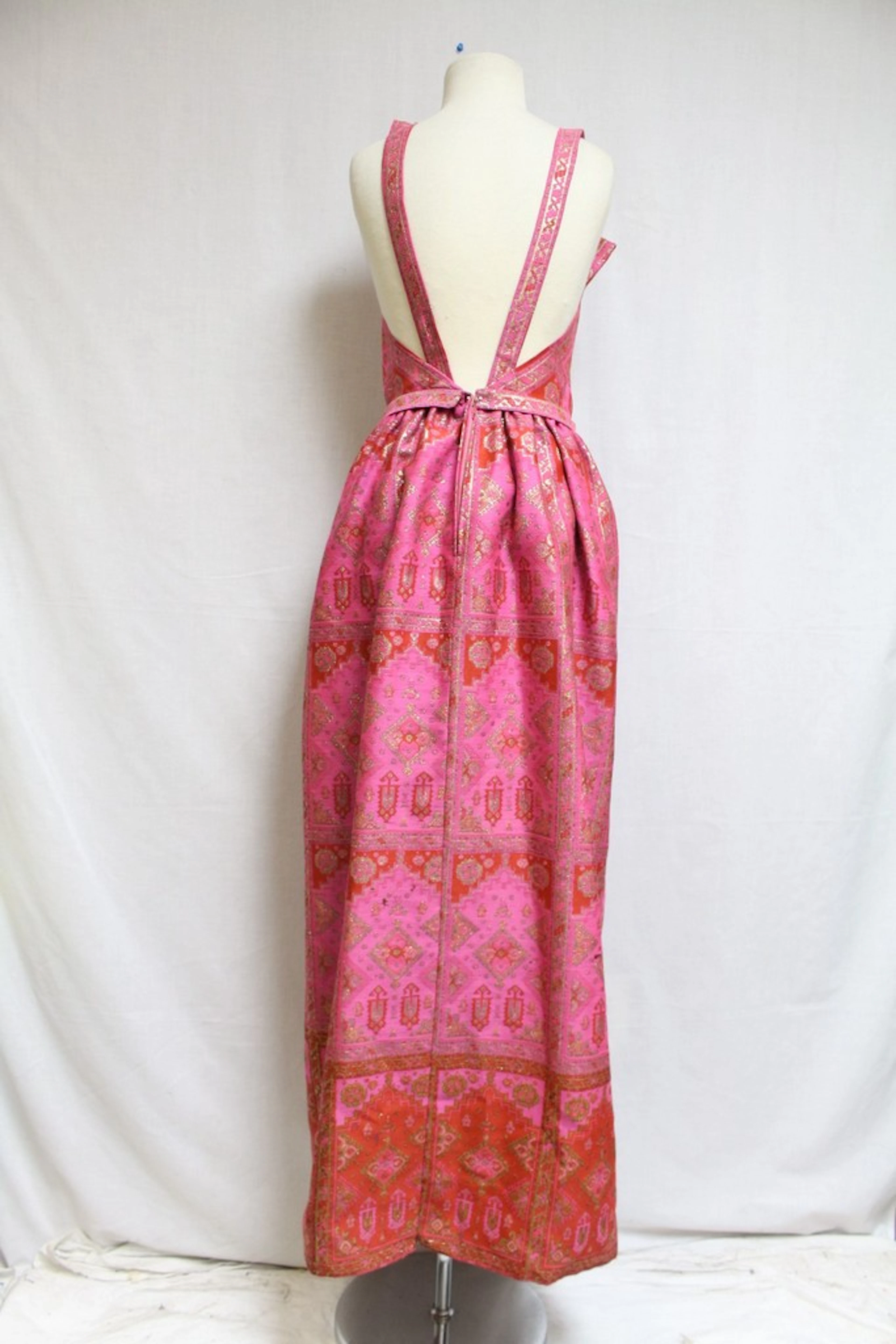 Vintage 1960s Suzy Perette Pink Gown