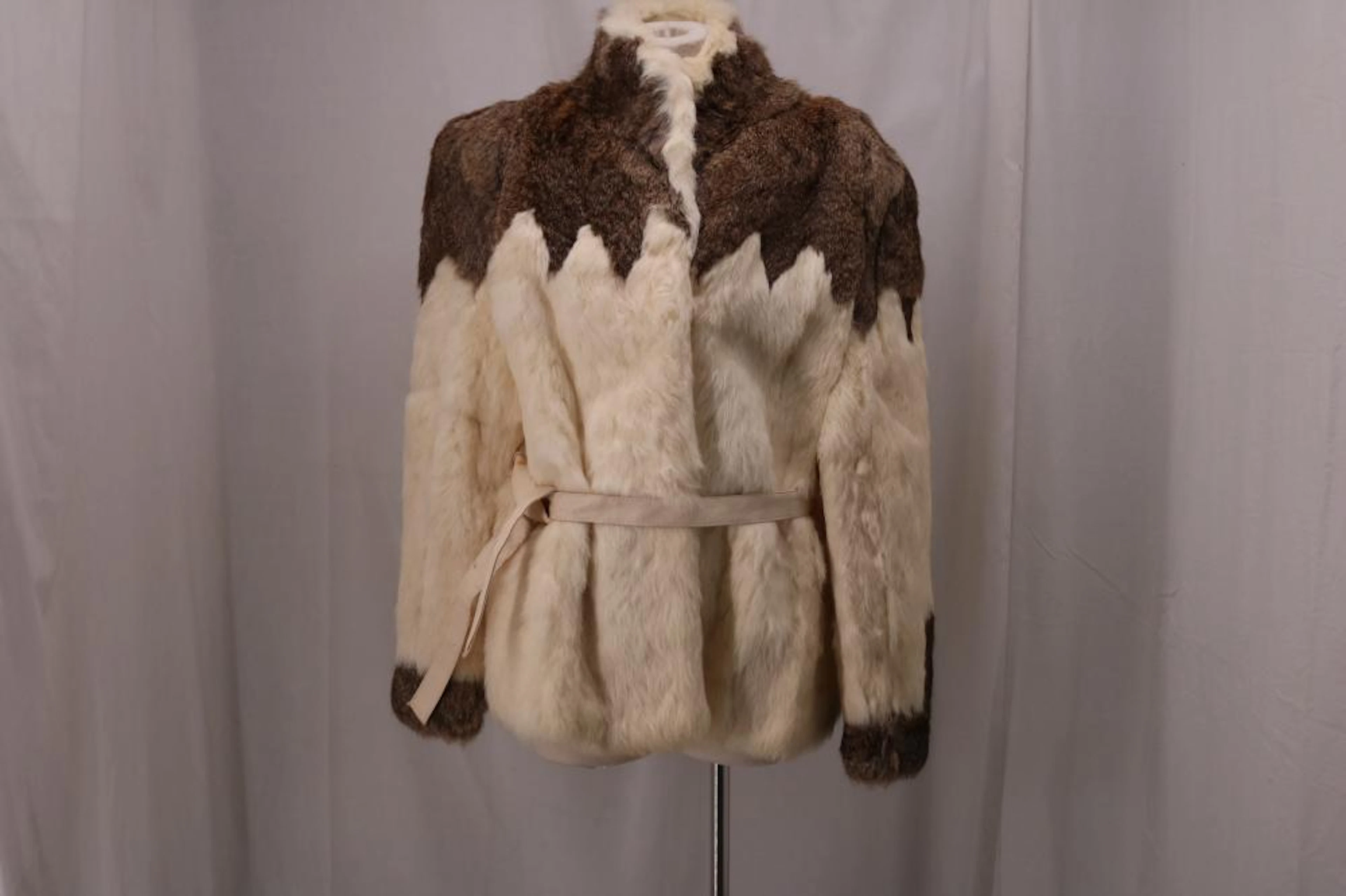 Vintage 1970's Ladies Sergio Valente Rabbit Fur Coat