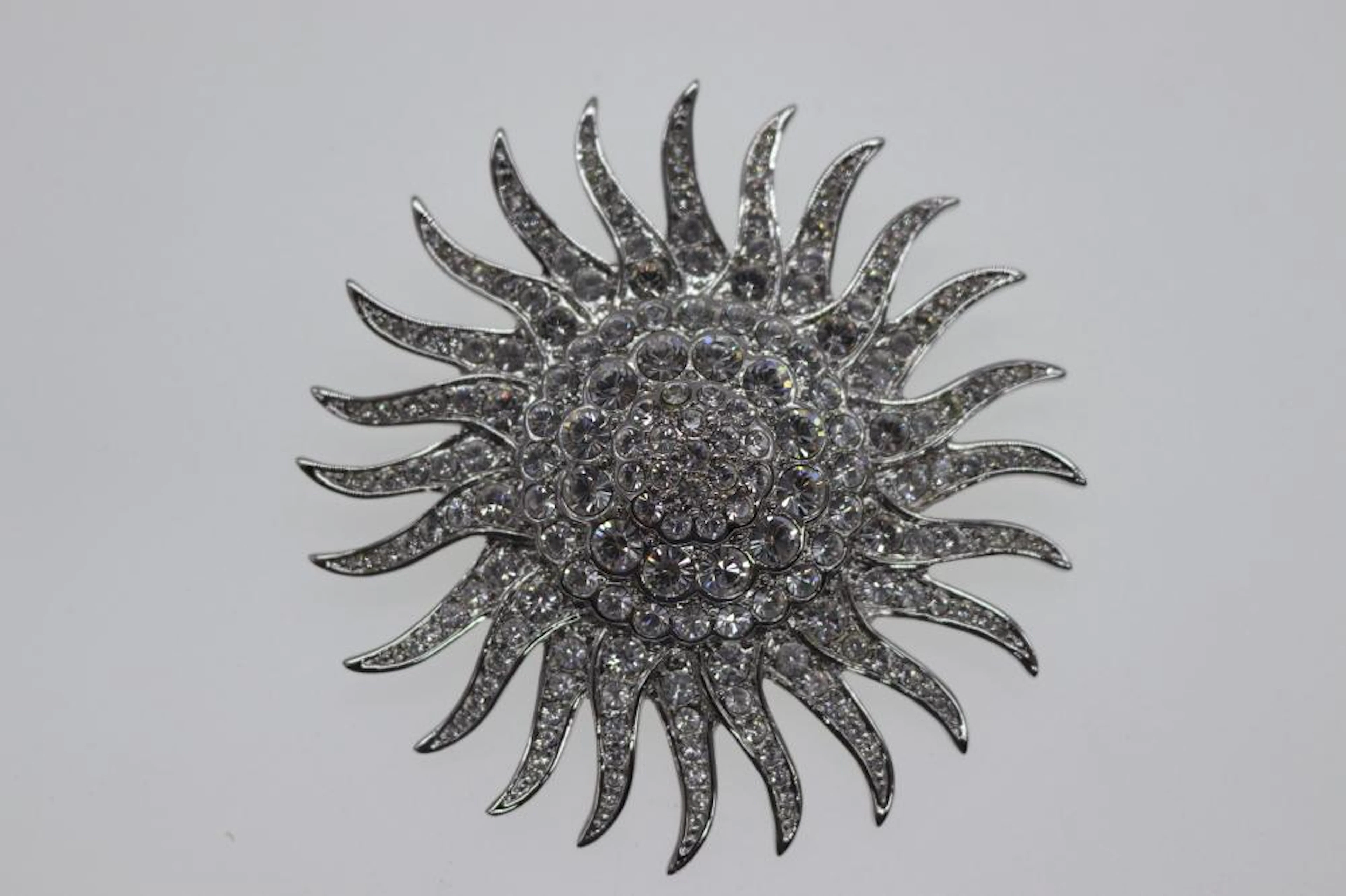 Vintage 1960's Camrose & Kross JBK Jackie Kennedy Starburst Crystal Brooch