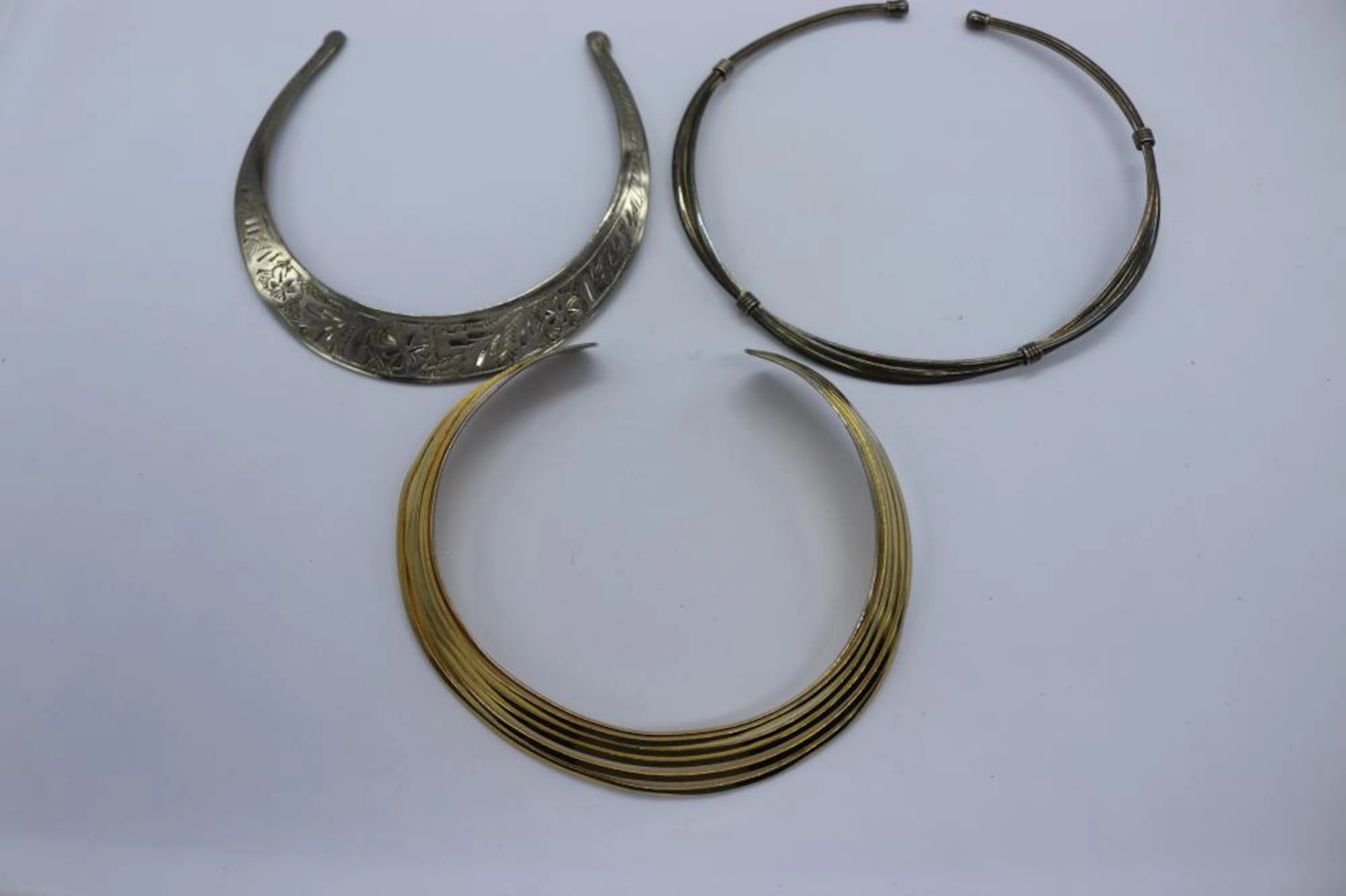 Lot of 3 Vintage Choker Necklaces