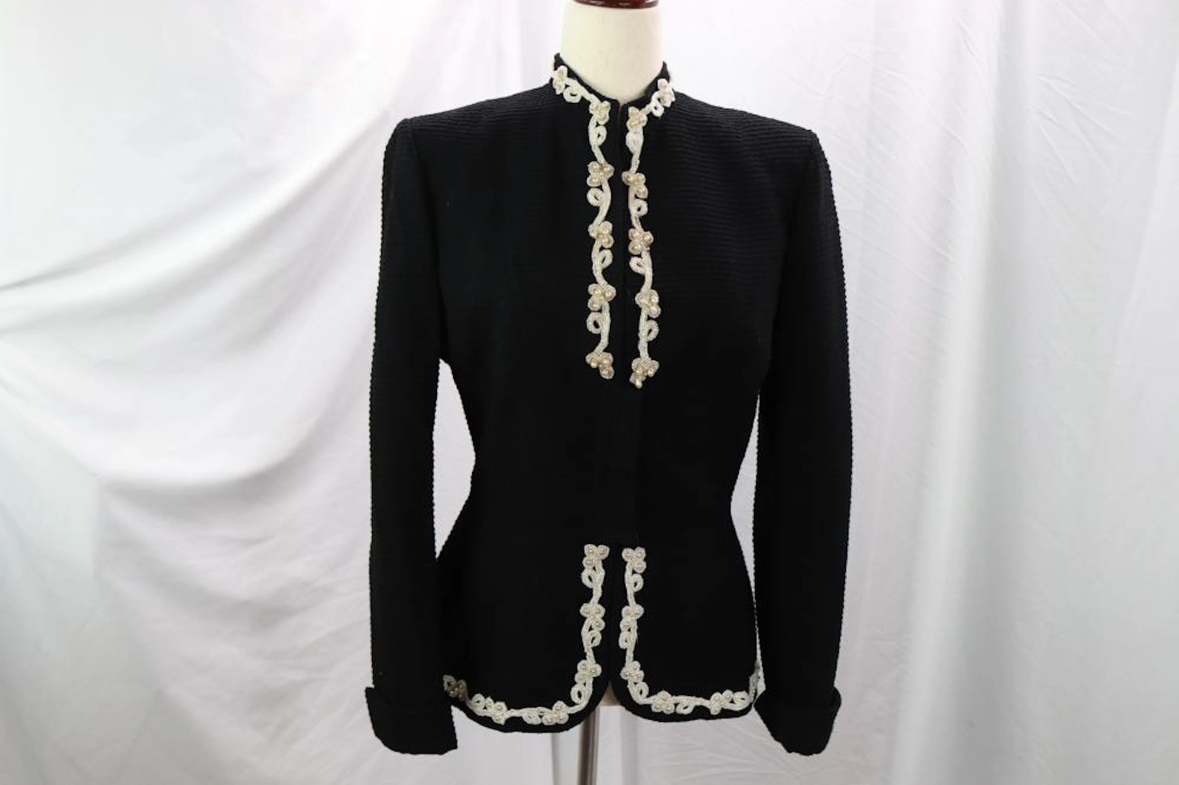 Vintage 1960's Lilli Ann Black Jacket with beading