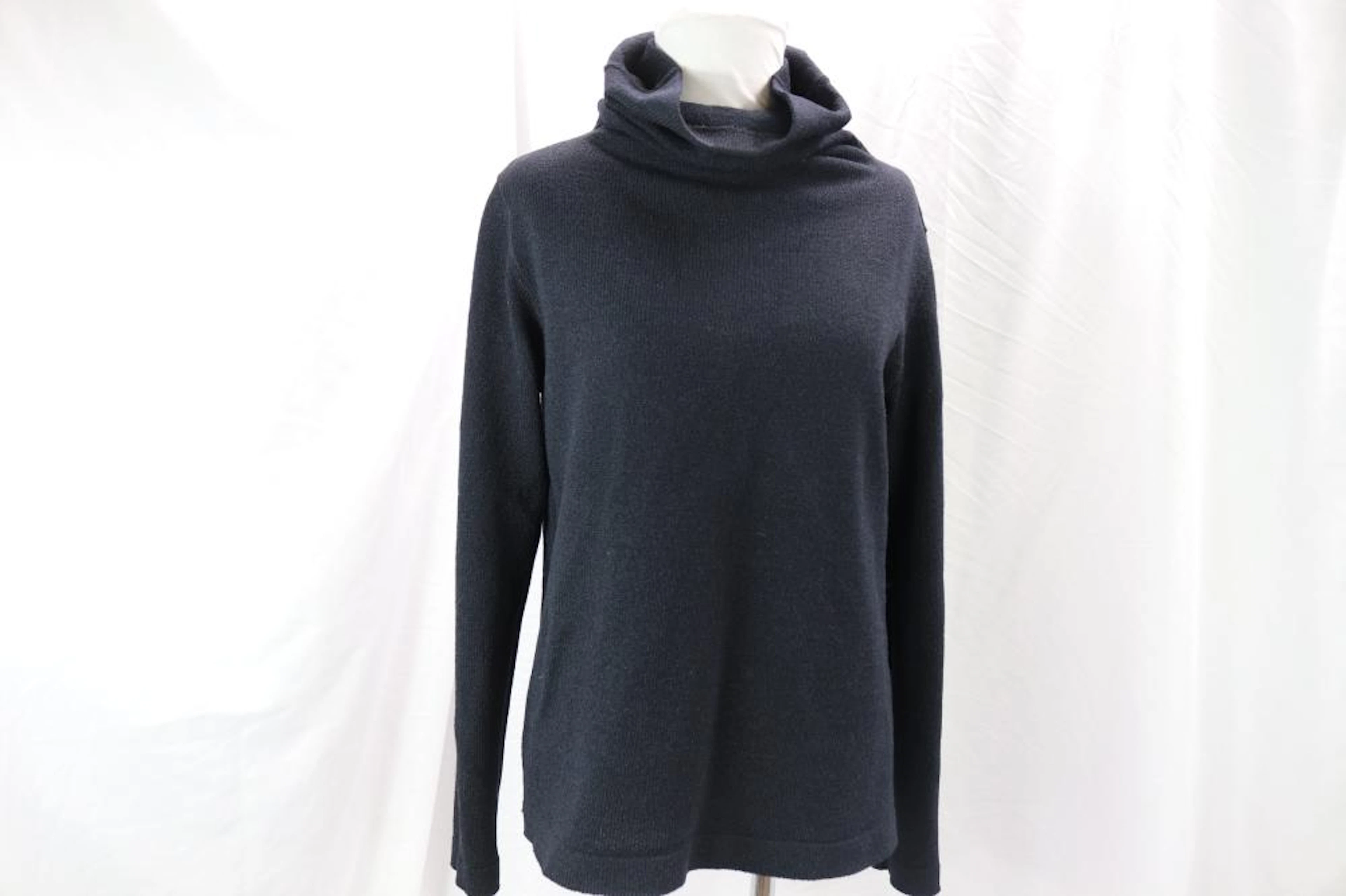 Vintage 1950's Bonnie Cashin Black Cowell Neck Sweater