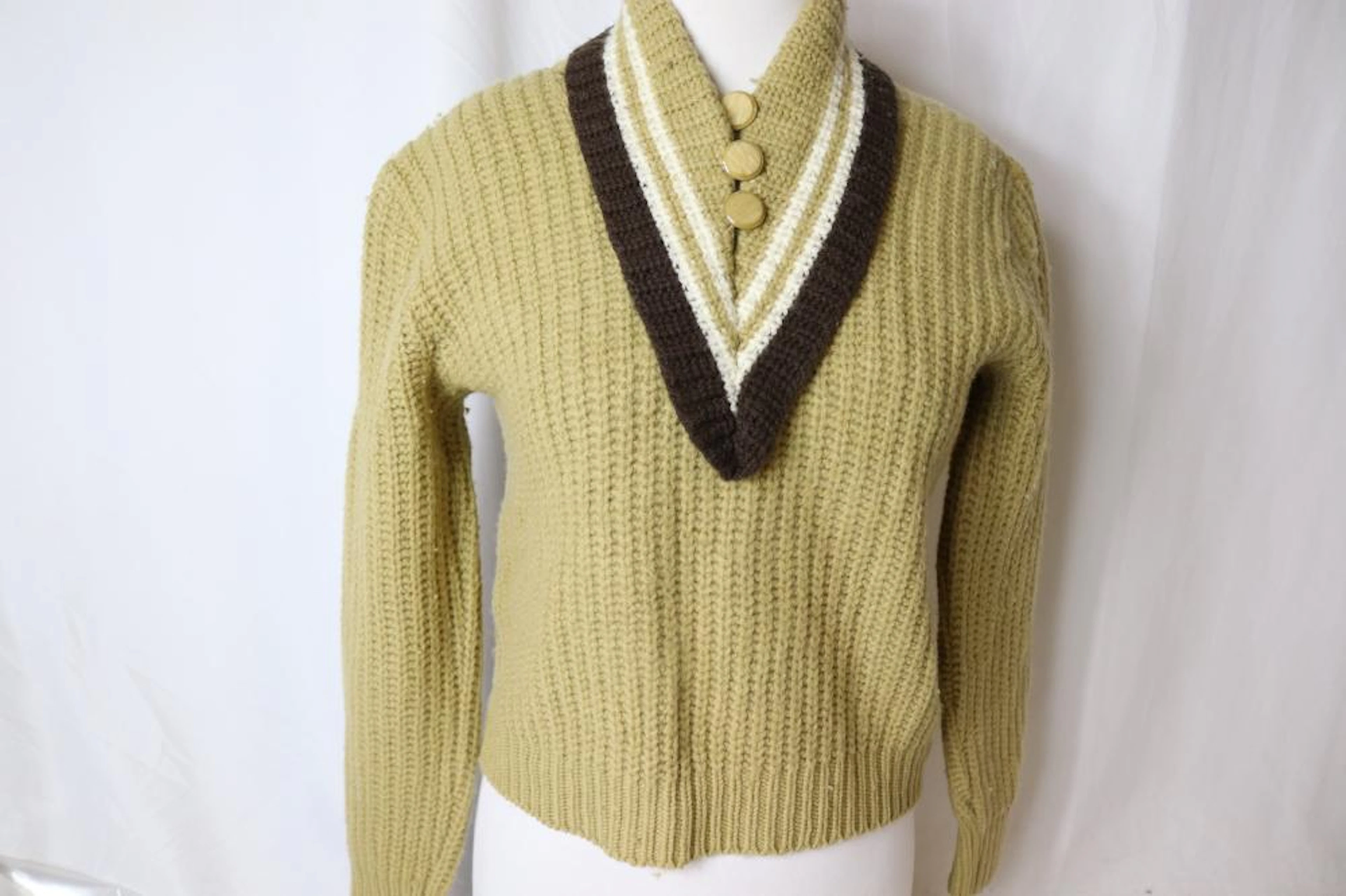 Vintage 1950's Lofties Wool Knit Pullover Sweater