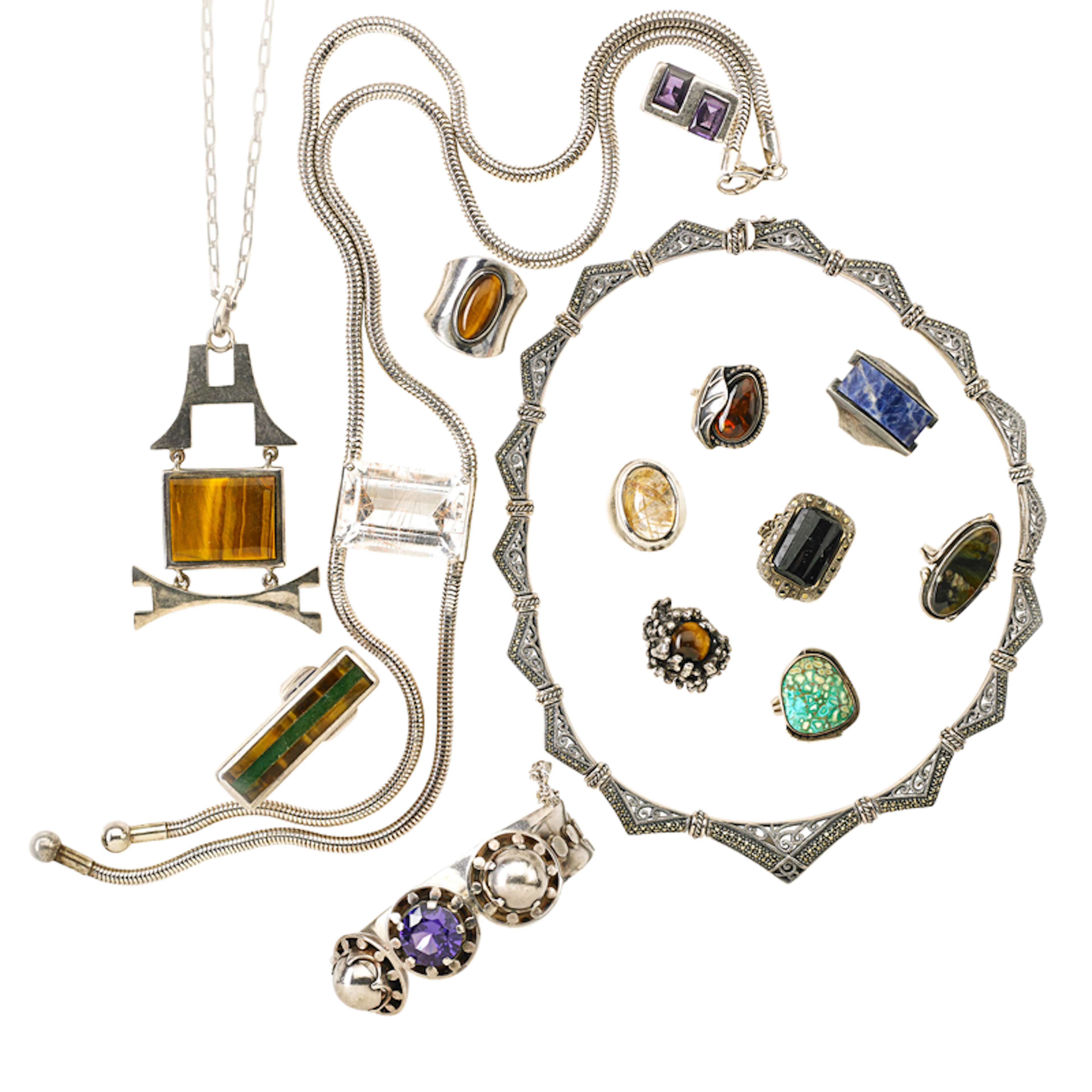 COLLECTION OF 20TH CENTURY STERLING...
