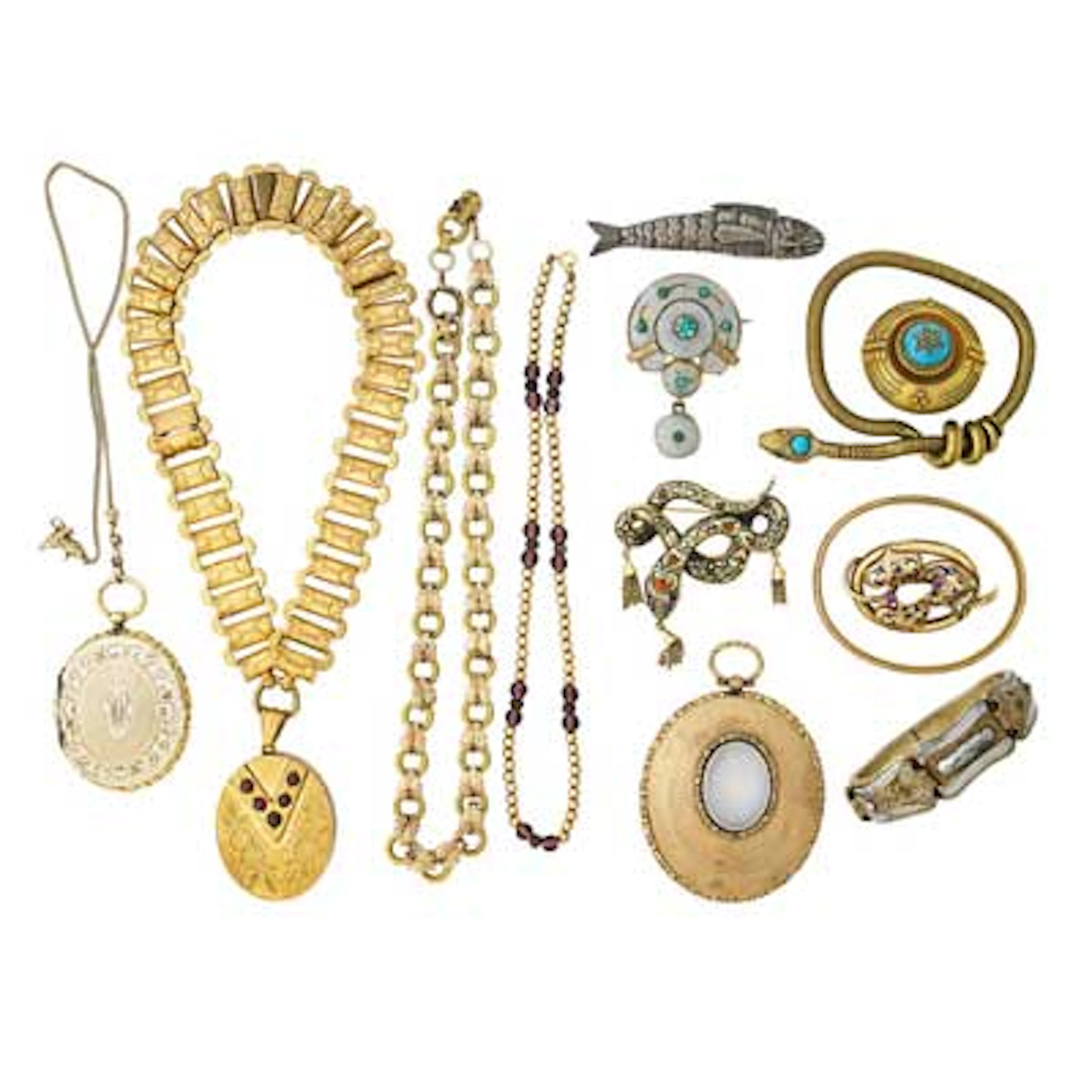 ANTIQUE JEWELRY IN VARIOUS...