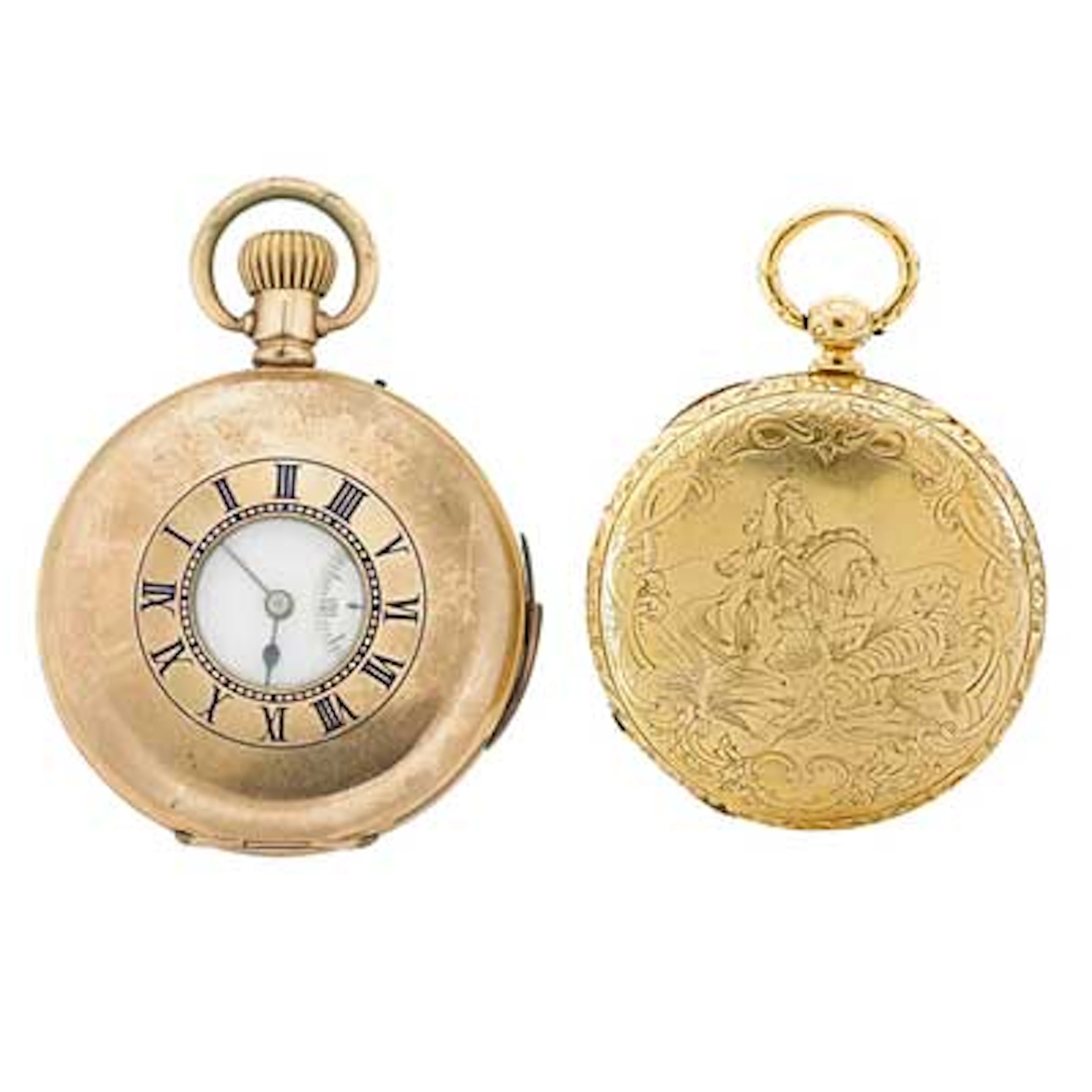 TWO GOOD SWISS POCKET WATCHES, AS...