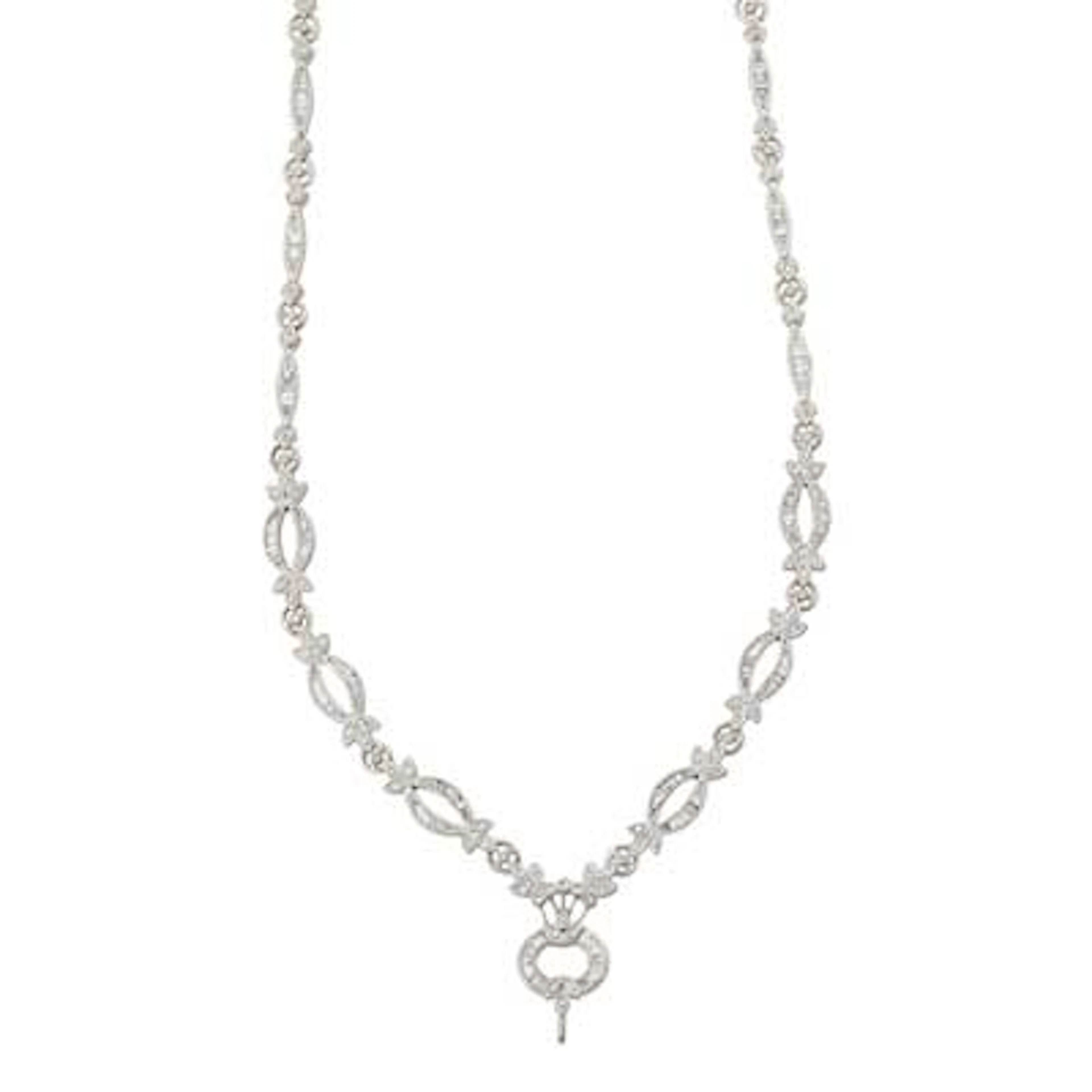 LEVIAN DIAMOND & WHITE GOLD NECKLACE