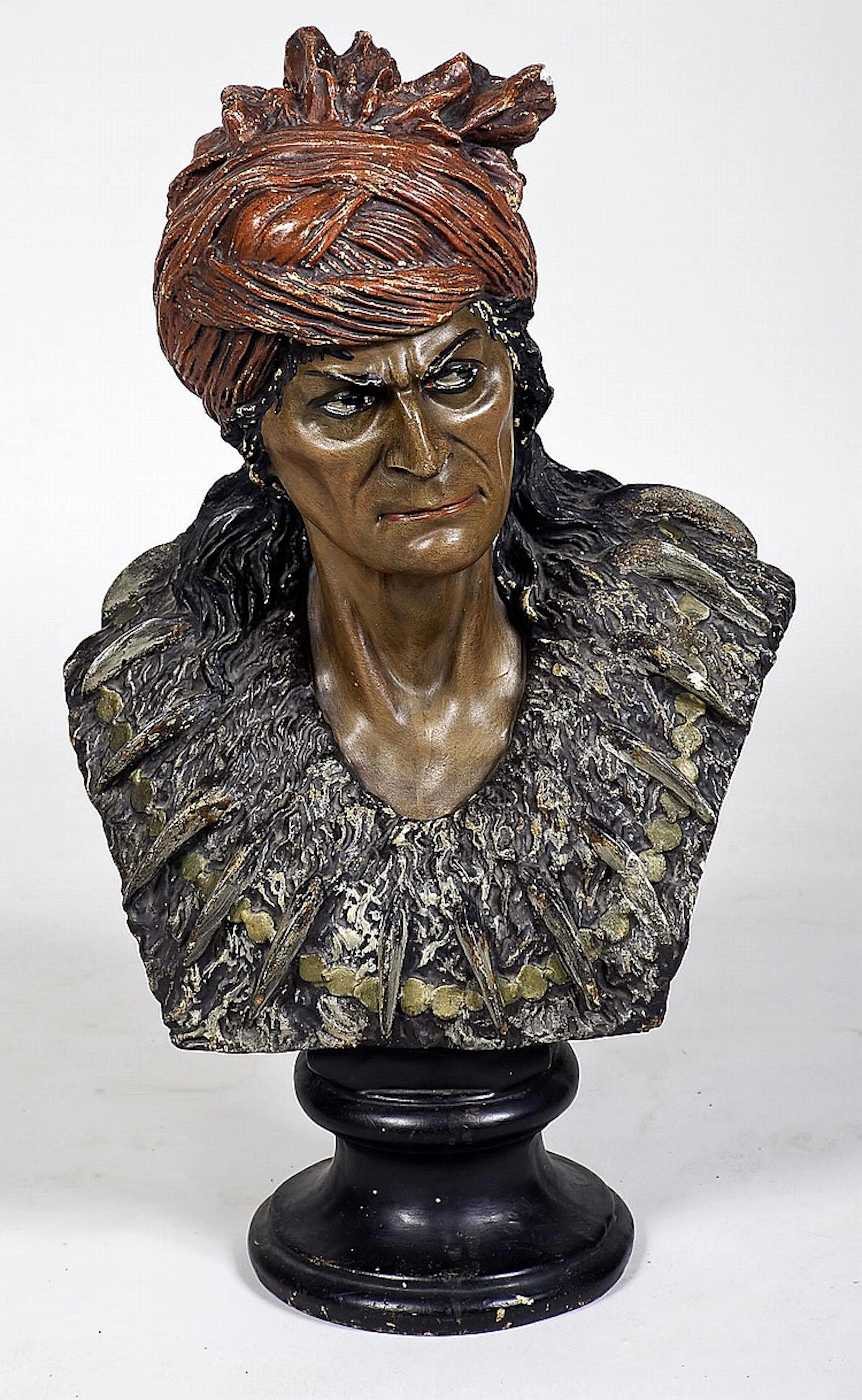 19th C Tobacco Store Indian Bust