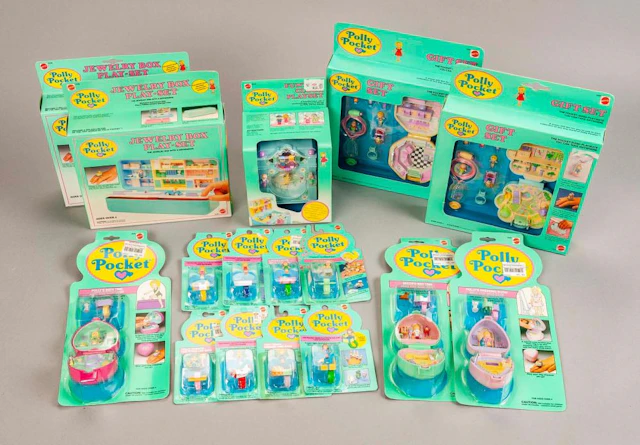 16 Polly Pockets NIB Incl Funtime Clock Playset