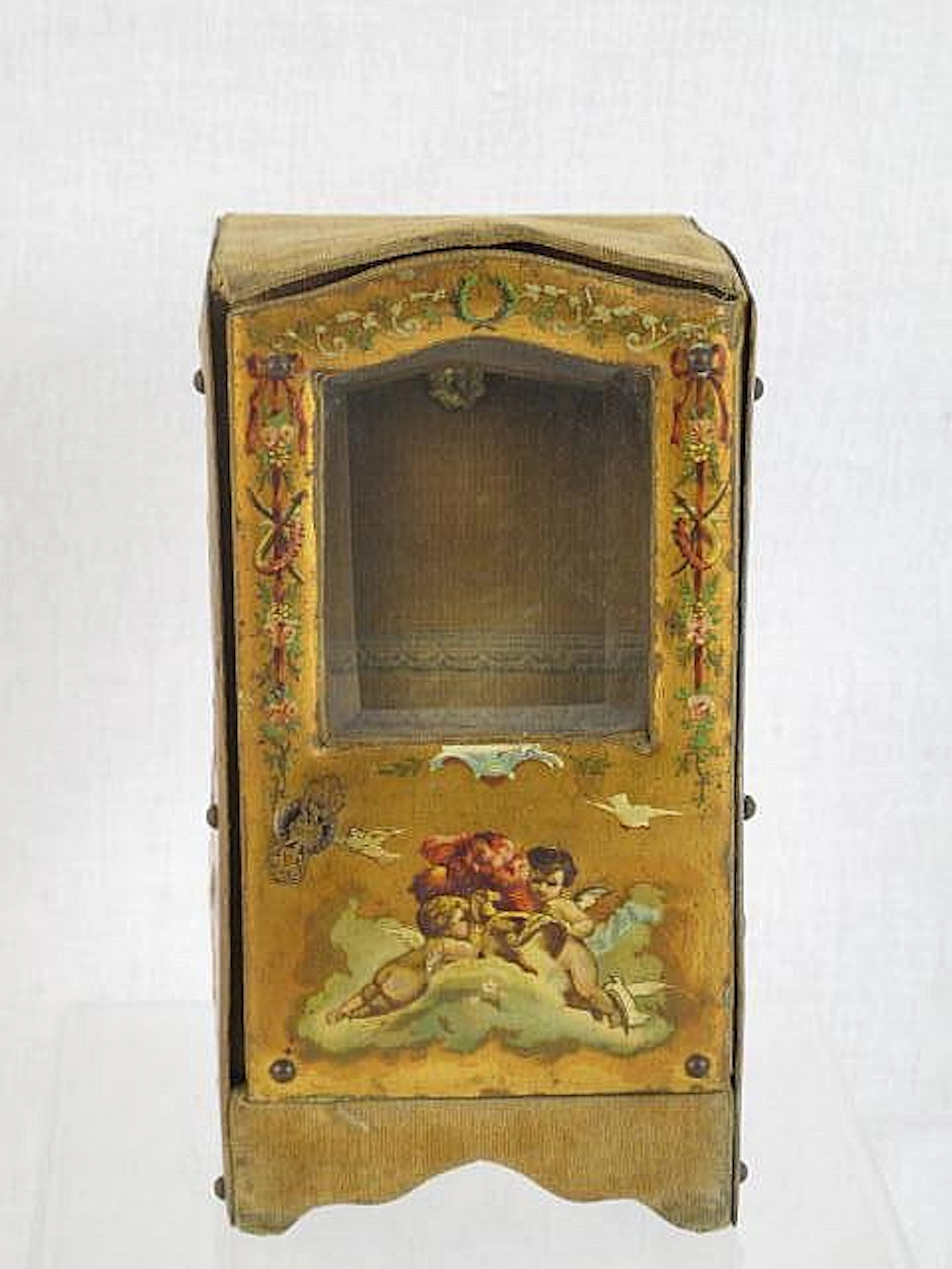 UNUSUAL FRENCH SEDAN CHAIR VERNIS MARTIN STYLE