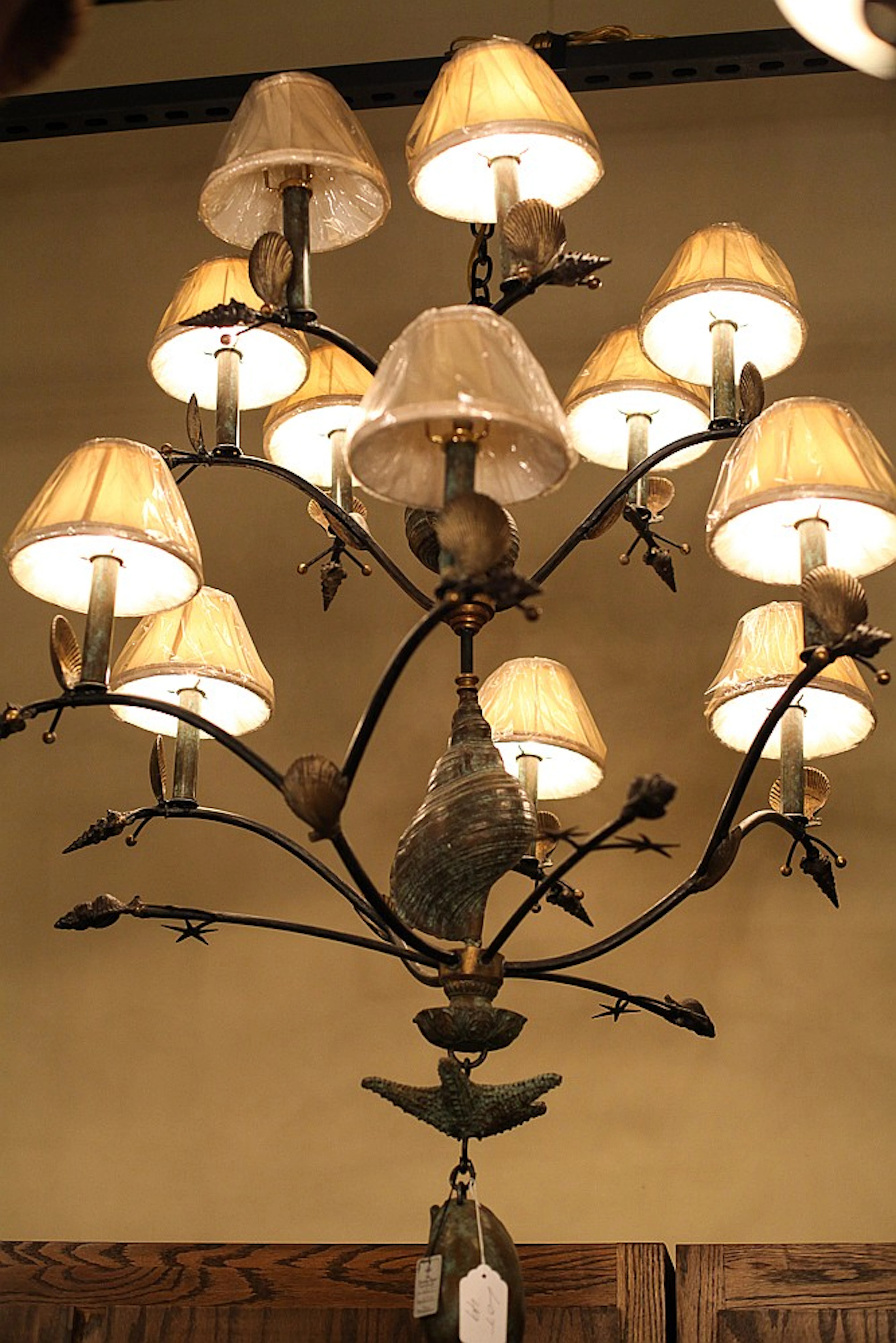 Maitland Smith Seashell Themed Chandelier