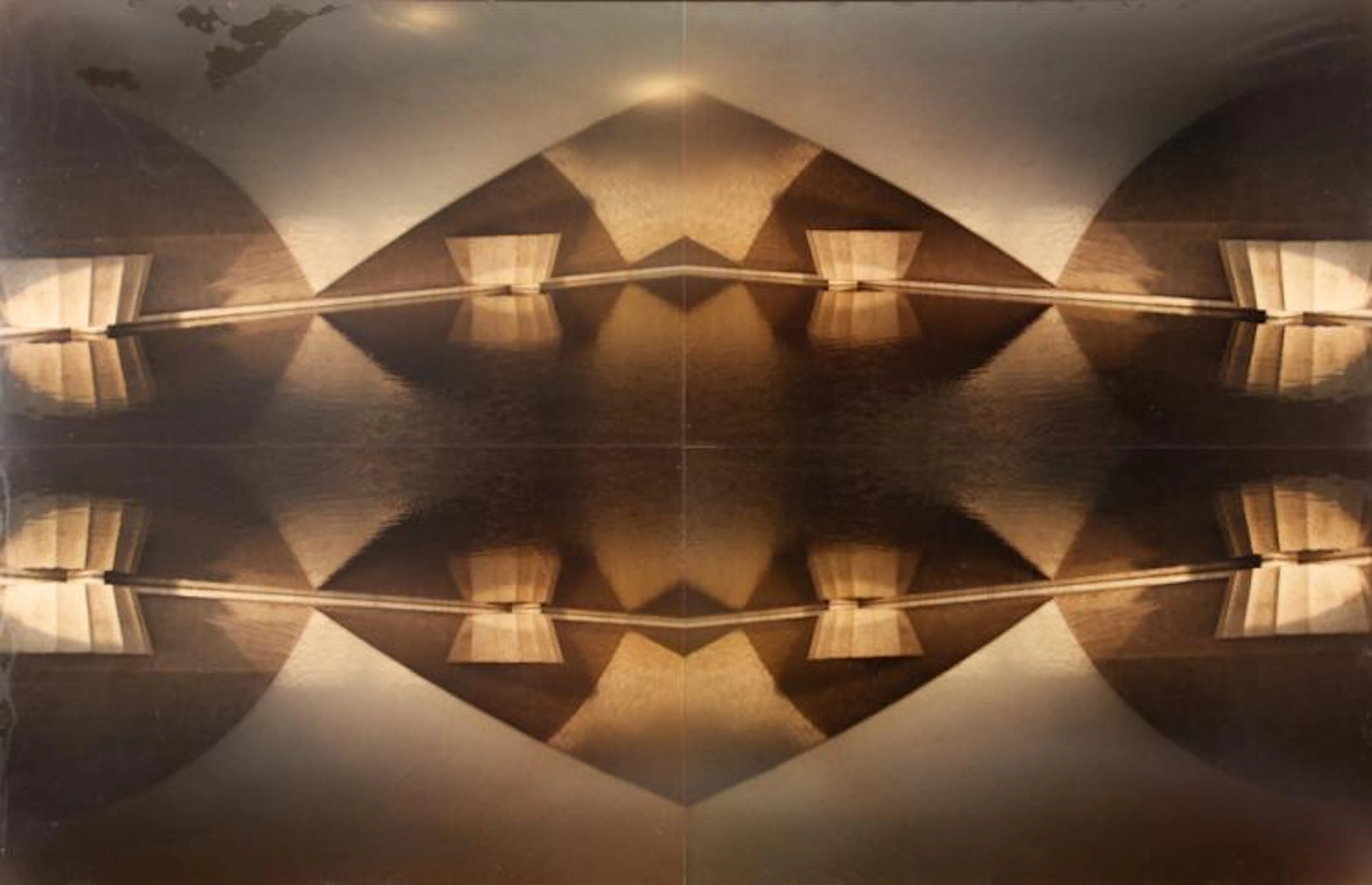 Interesting Contemporary Photograph of Pyramid shaped building