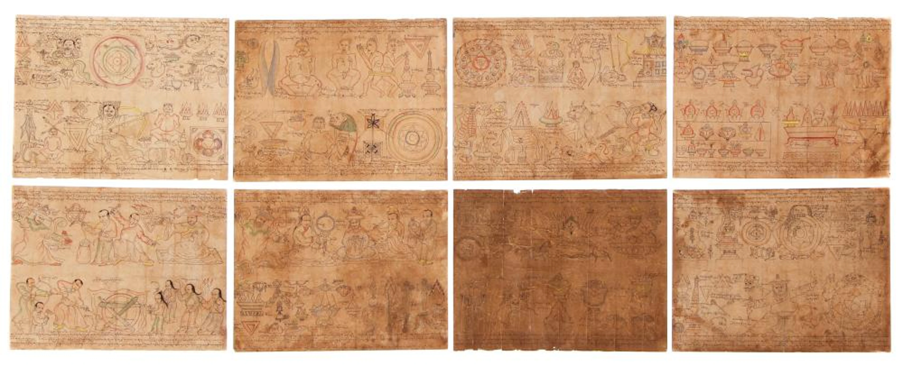 Group 8 Tibetan Ritual Drawings