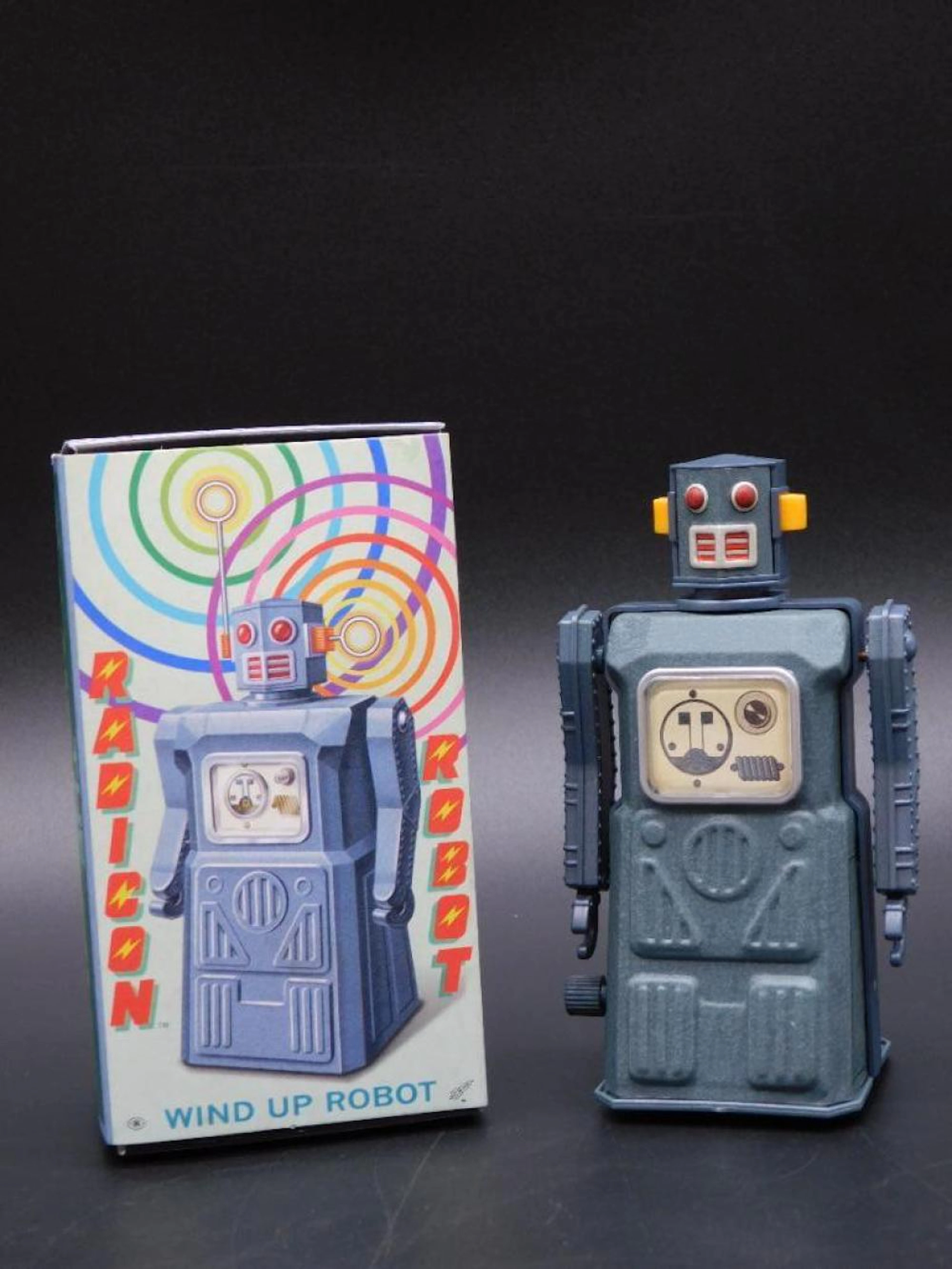 1997 JAPANESE MASUDAYA WIND-UP RADICON ROBOT WITH ORIGINAL BOX