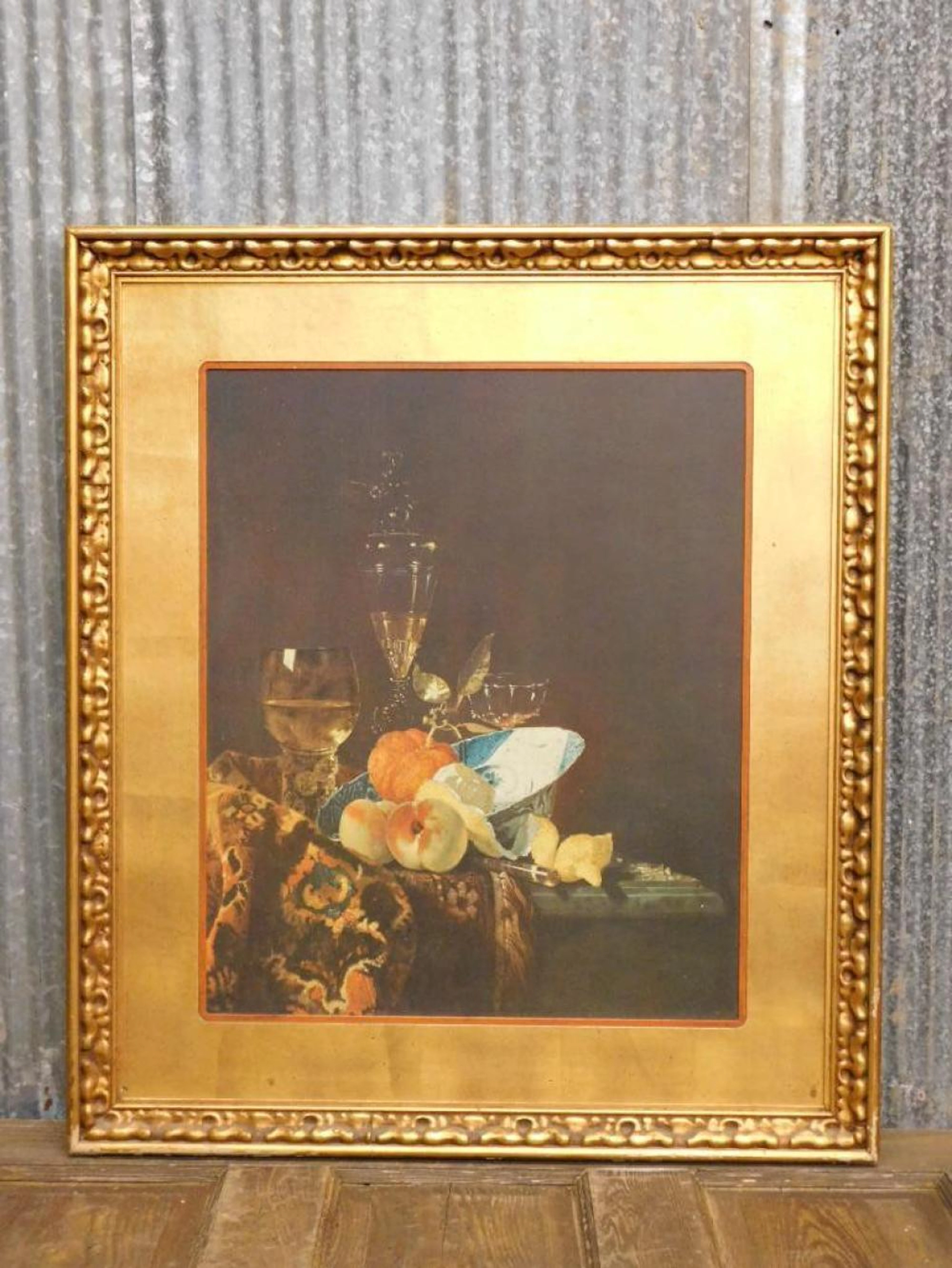 STILL LIFE BY WILLEM KALF FRAMED VINTAGE ANTIQUE