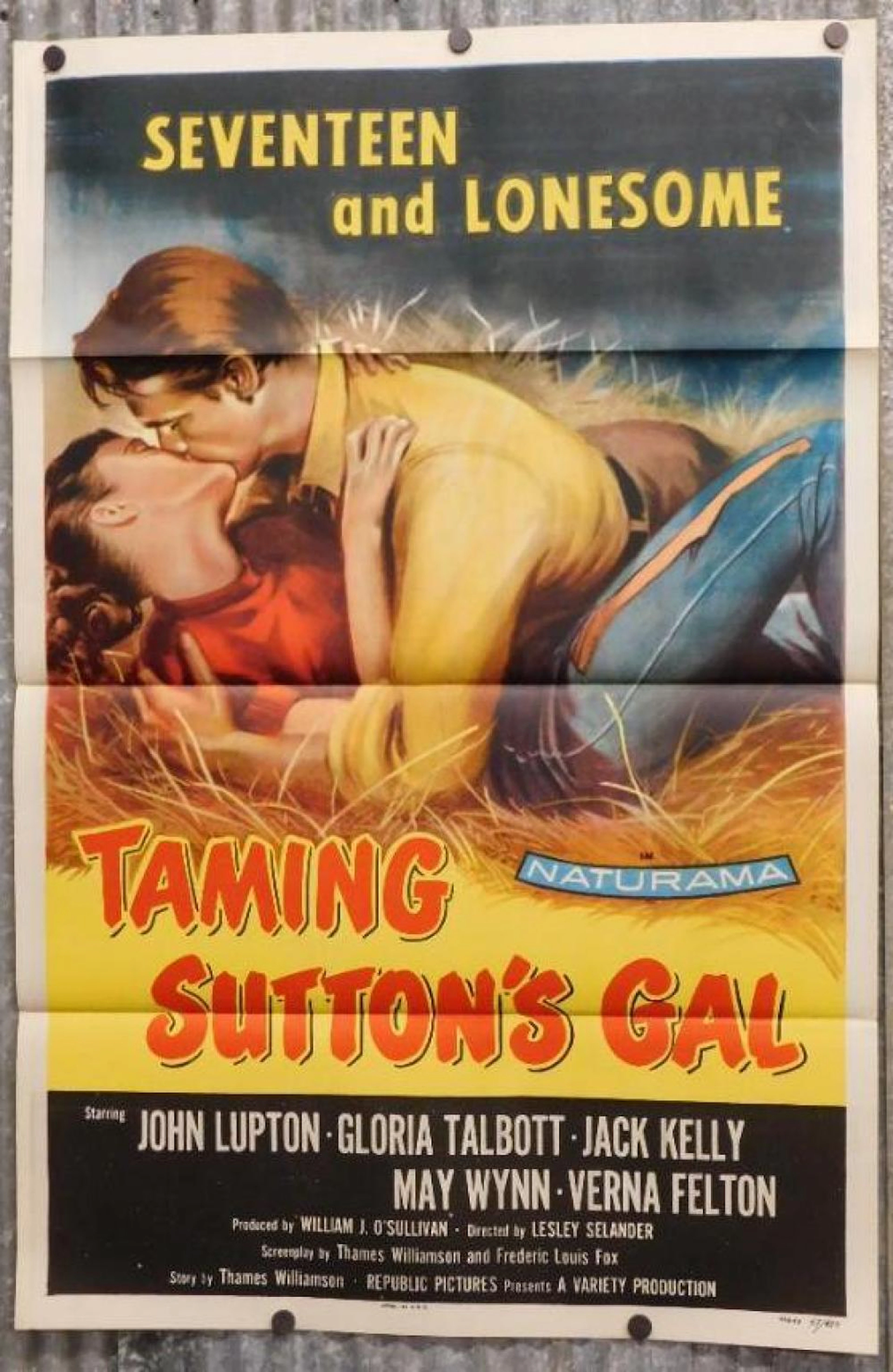 TAMING SUTTONS GAL ONE-SHEET MOVIE POSTER