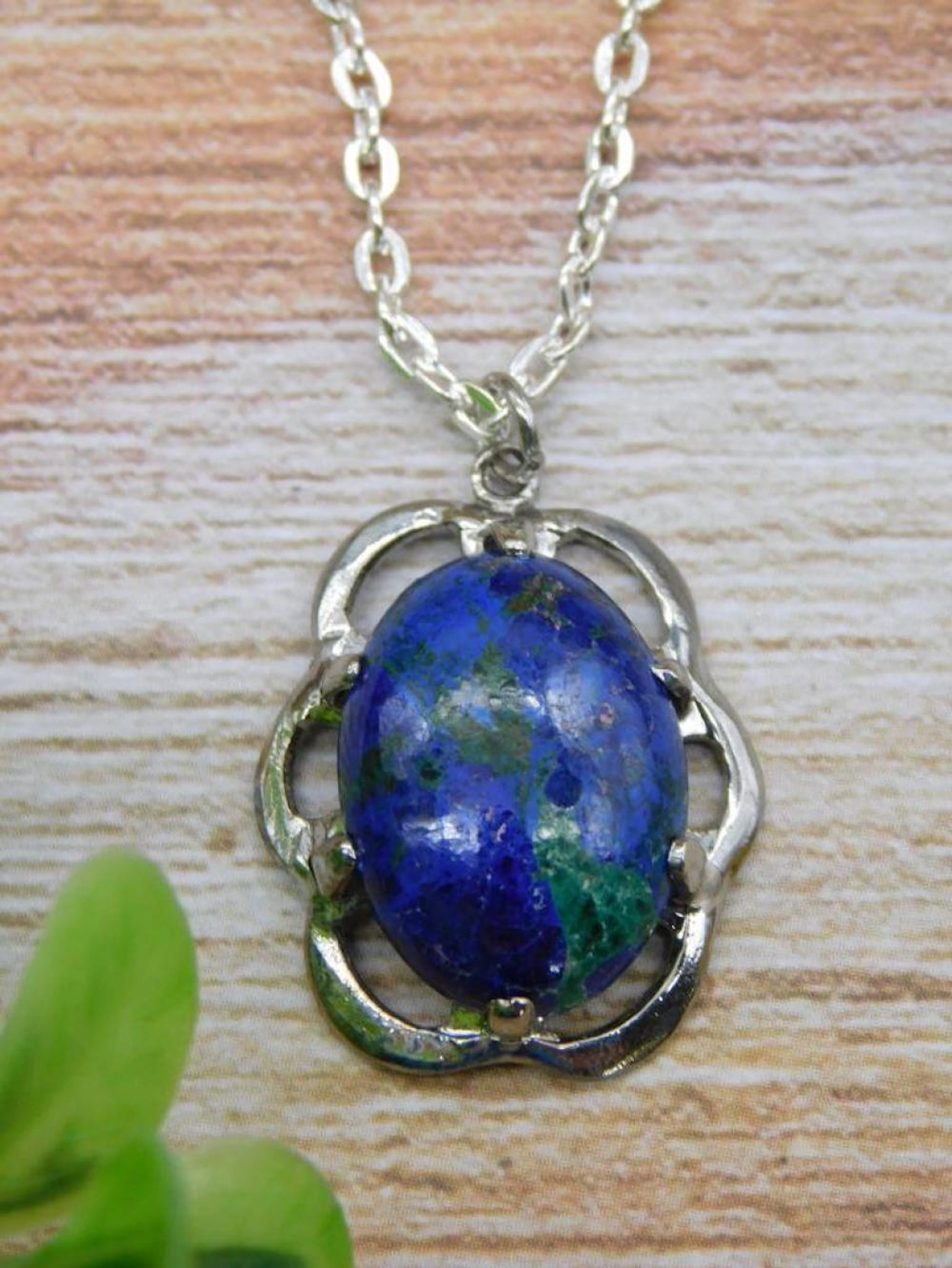 AZURITE NECKLACE ROCK STONE LAPIDARY SPECIME