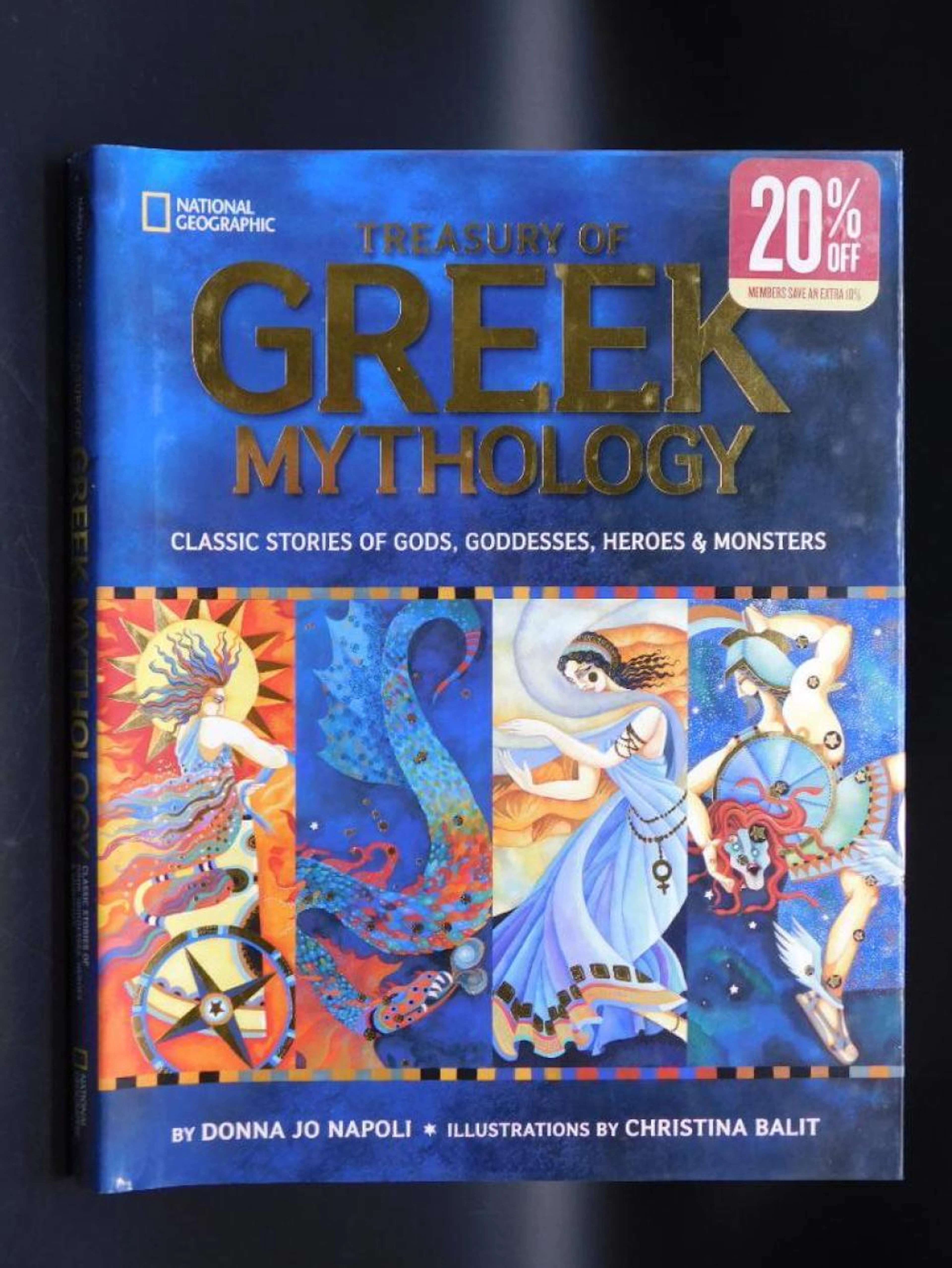TREASURY OF GREEK MYTHOLOGY BOOK BY DONNA JO NAPOLI VINTAGE ANTIQUE